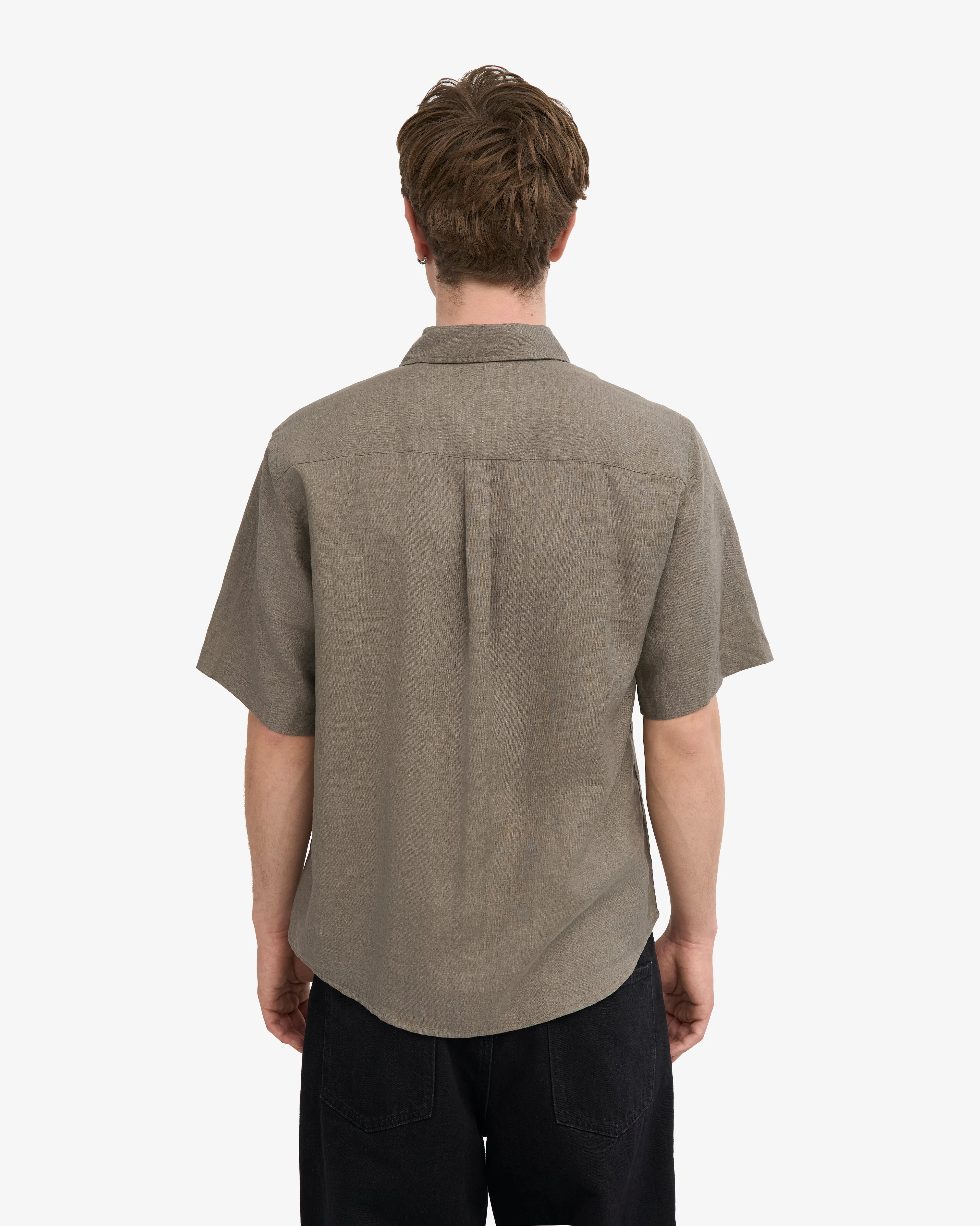 Linen SS Shirt - Dusty Olive sold by Colorful Standard product image thumbnail 4