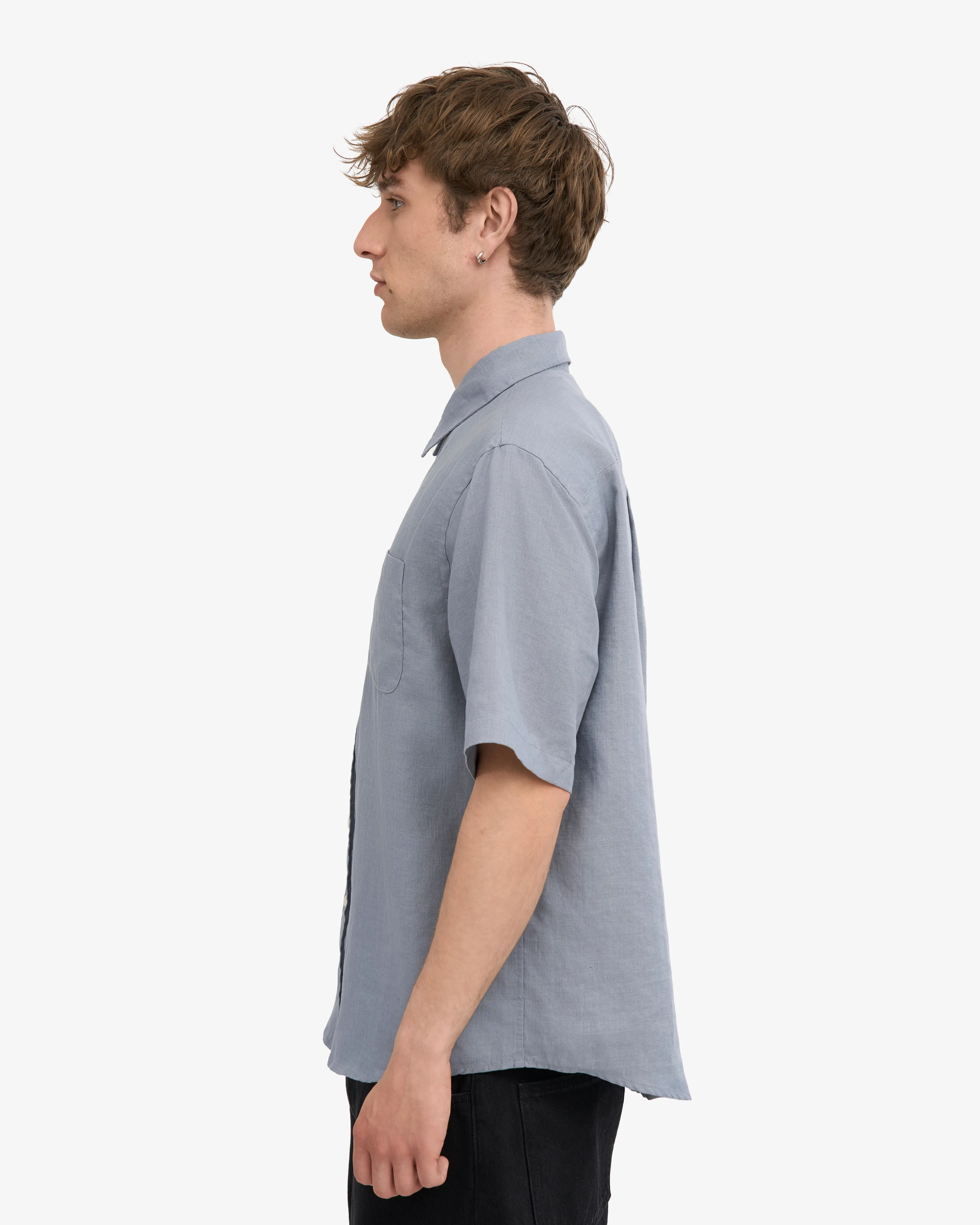 Linen SS Shirt - Steel Blue sold by Colorful Standard product image thumbnail 3