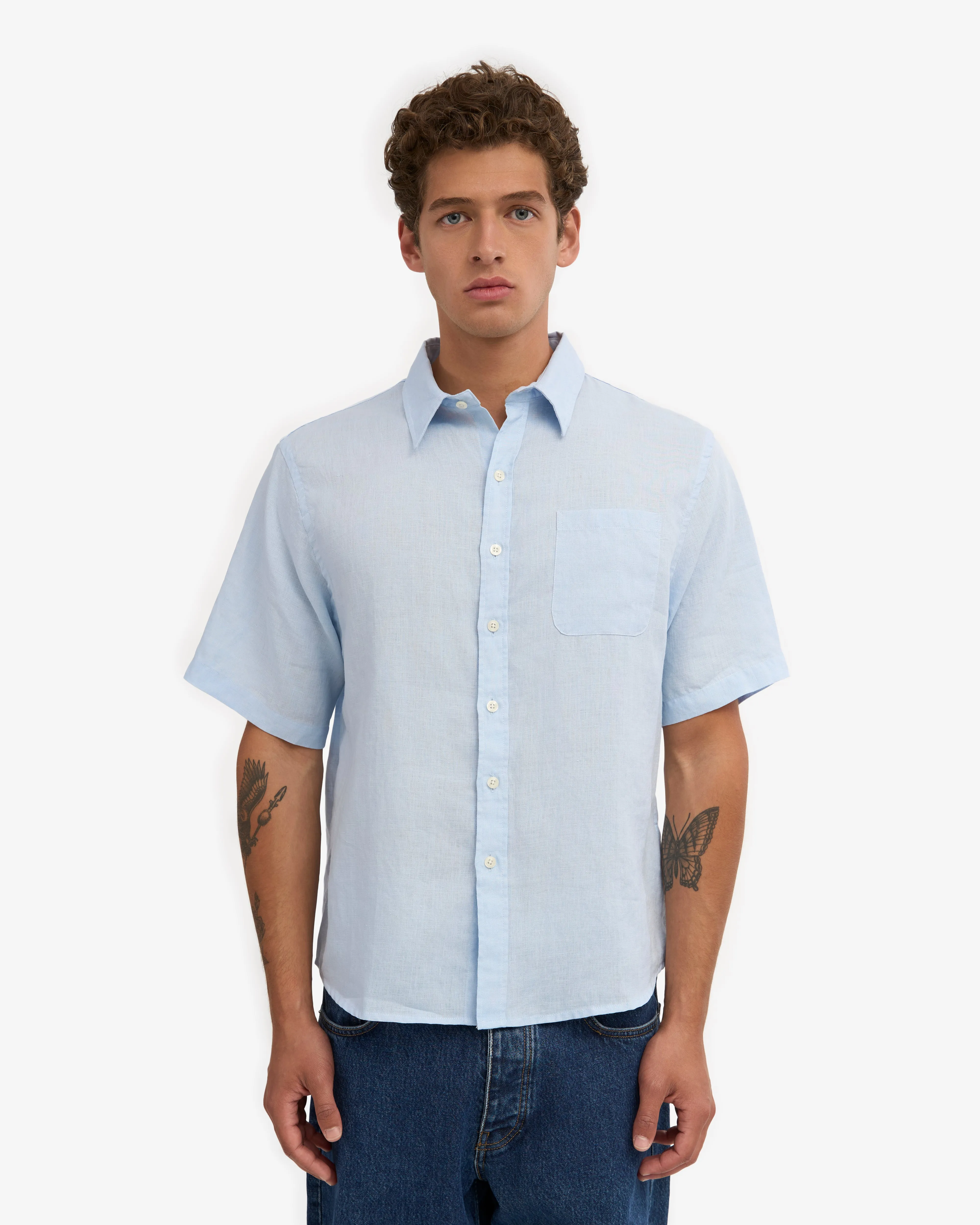 Linen SS Shirt - Polar Blue sold by Colorful Standard product image thumbnail 2