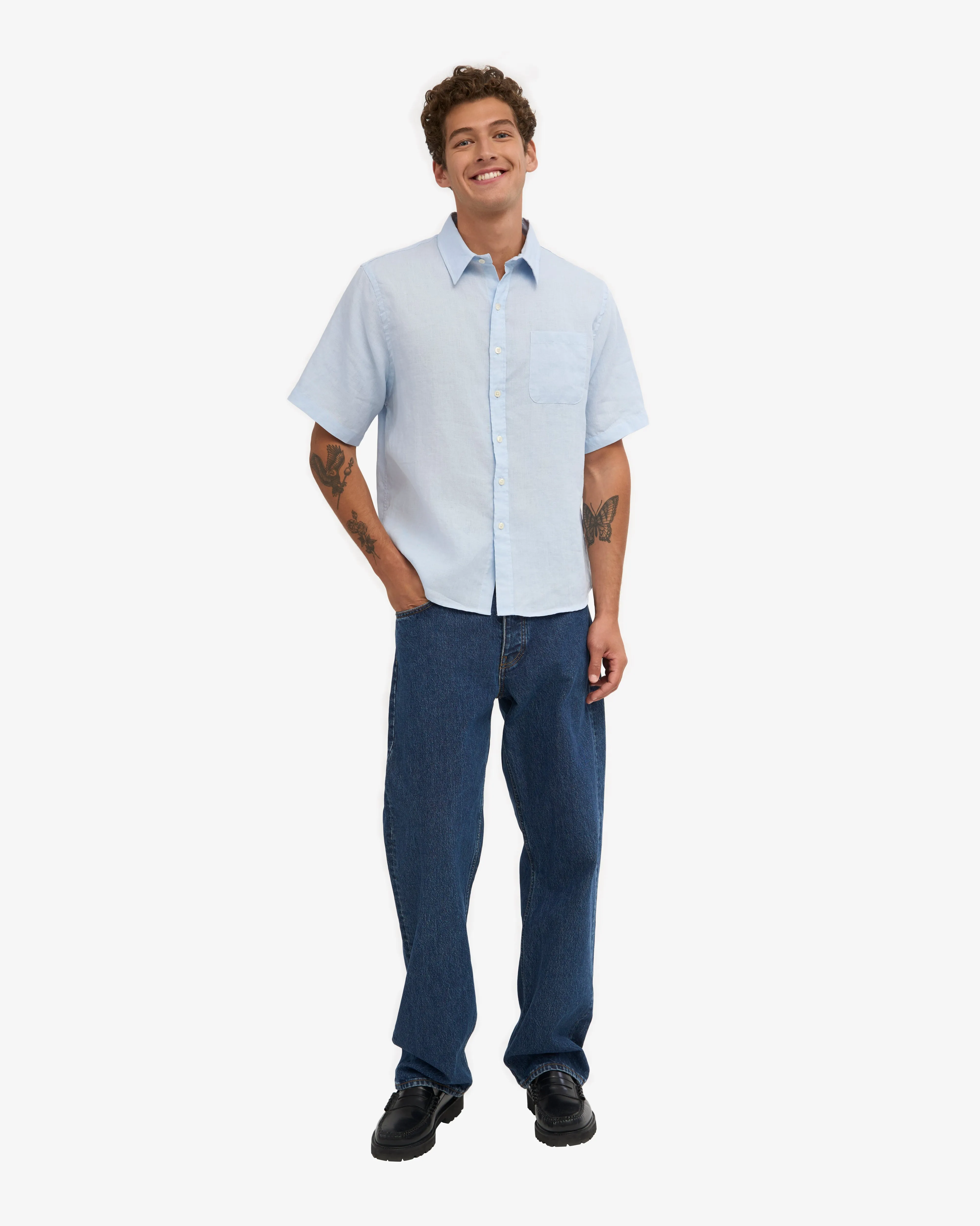 Linen SS Shirt - Polar Blue sold by Colorful Standard product image thumbnail 5