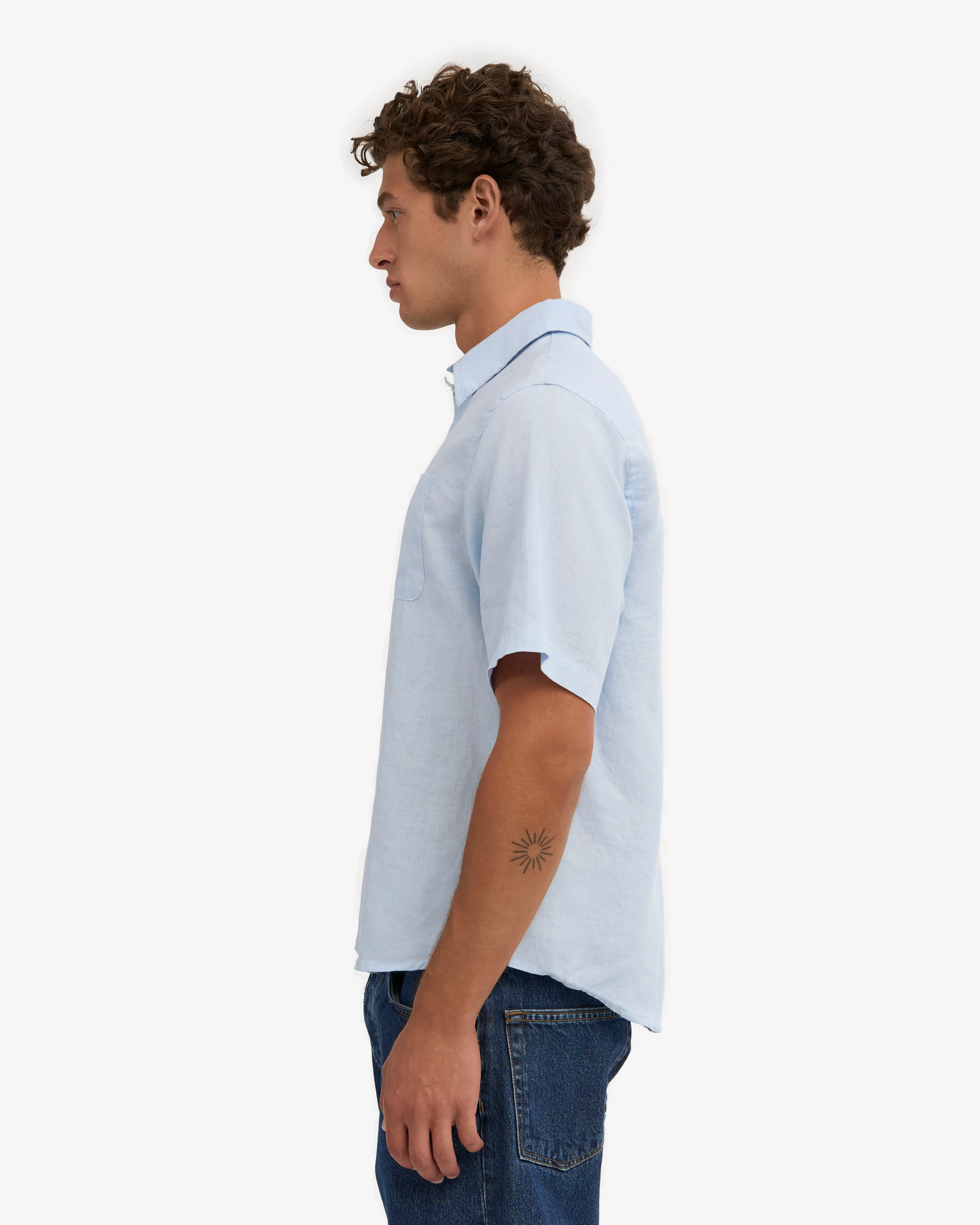 Linen SS Shirt - Polar Blue sold by Colorful Standard product image thumbnail 3