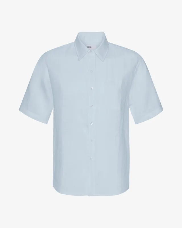 Linen SS Shirt - Polar Blue sold by Colorful Standard