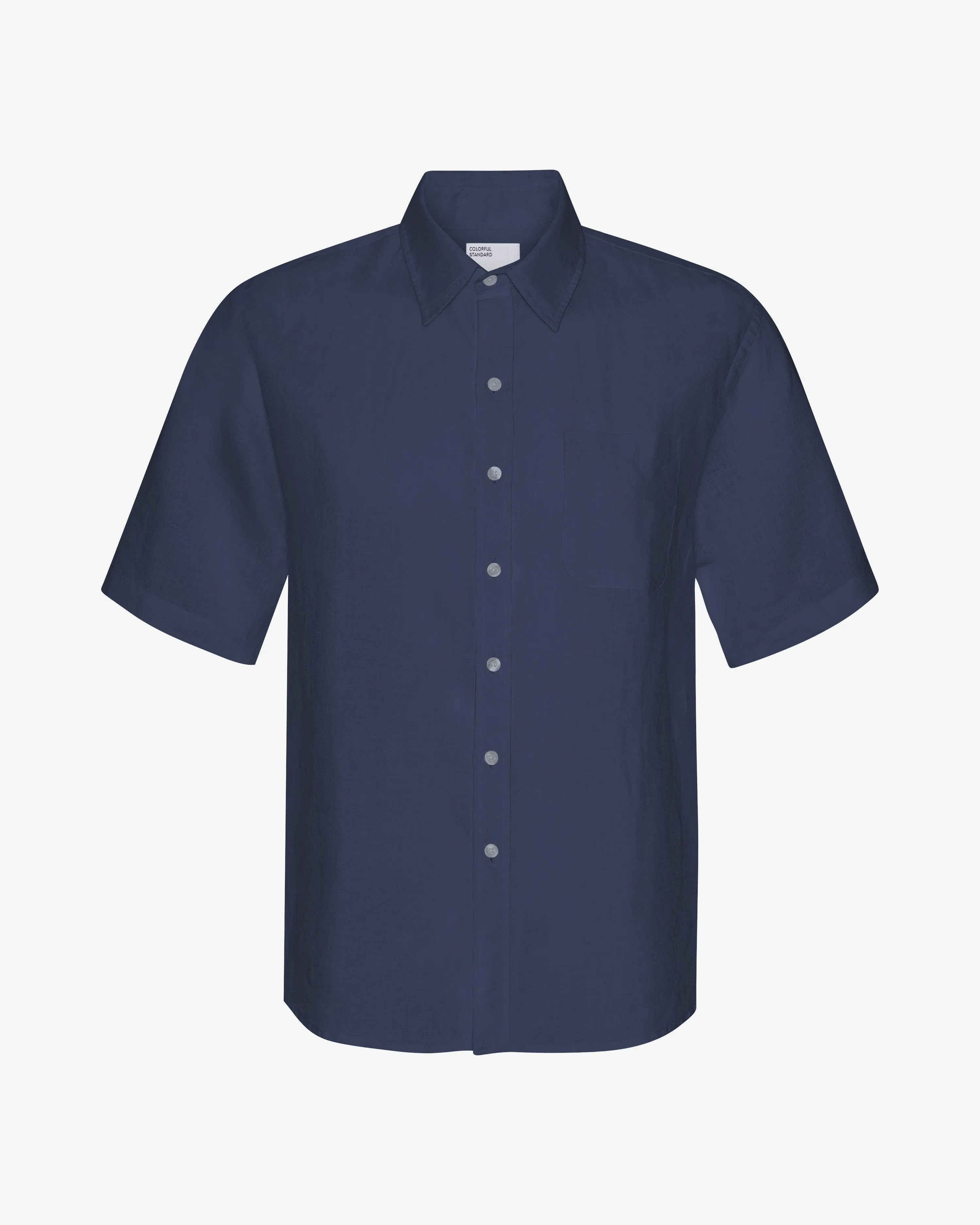 Linen SS Shirt - Marine Blue sold by Colorful Standard