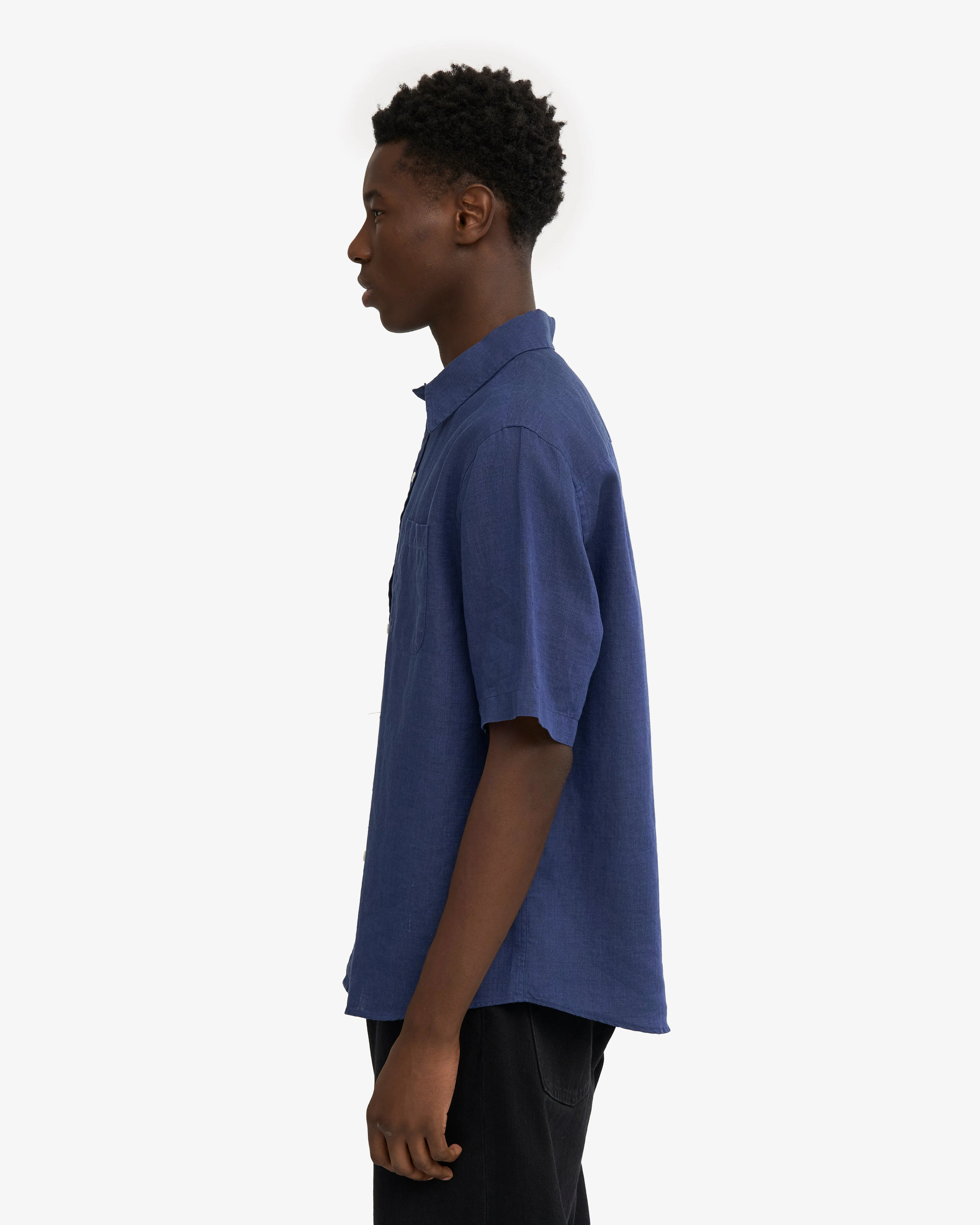 Linen SS Shirt - Marine Blue sold by Colorful Standard product image thumbnail 3