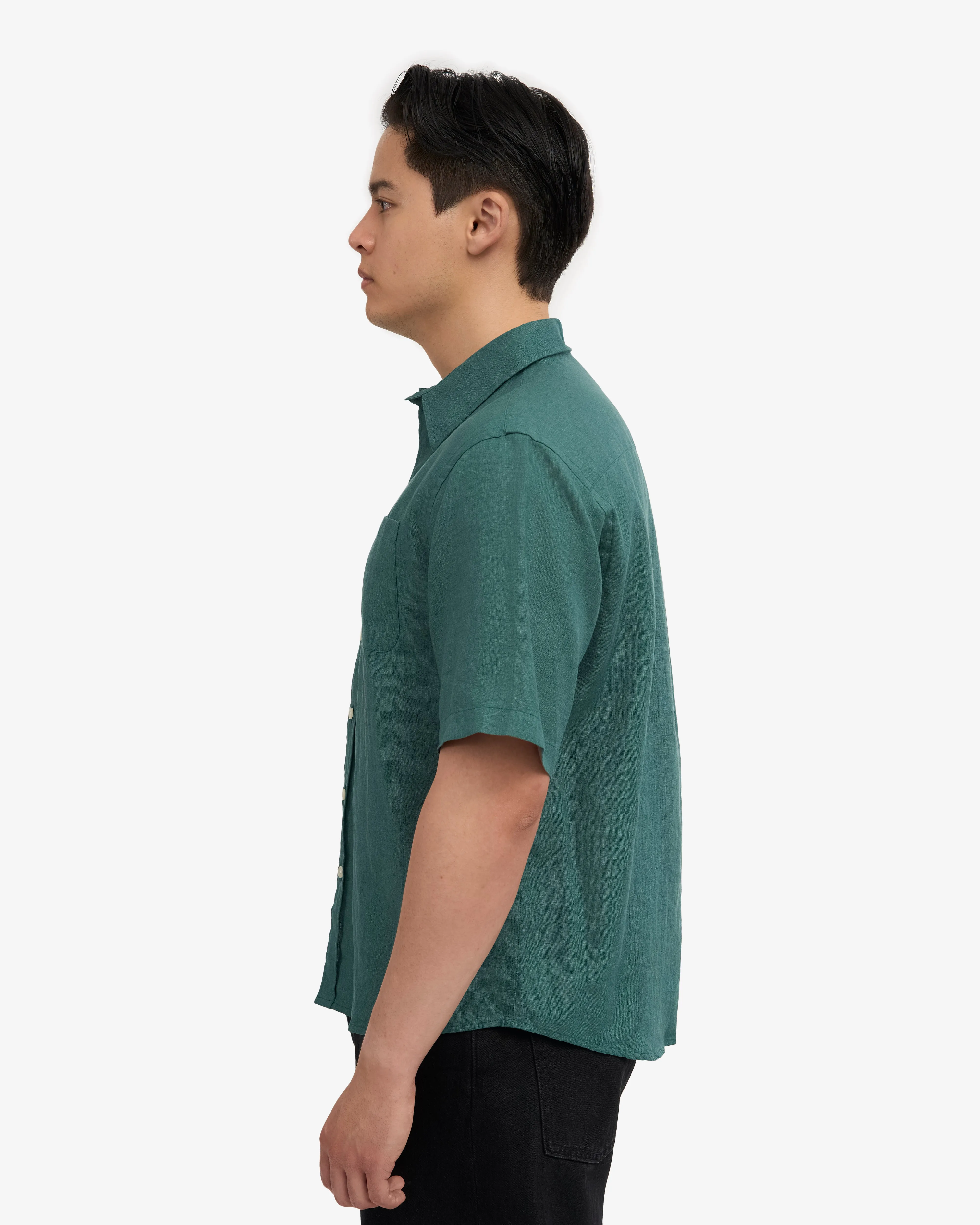 Linen SS Shirt - Ocean Green sold by Colorful Standard product image thumbnail 3