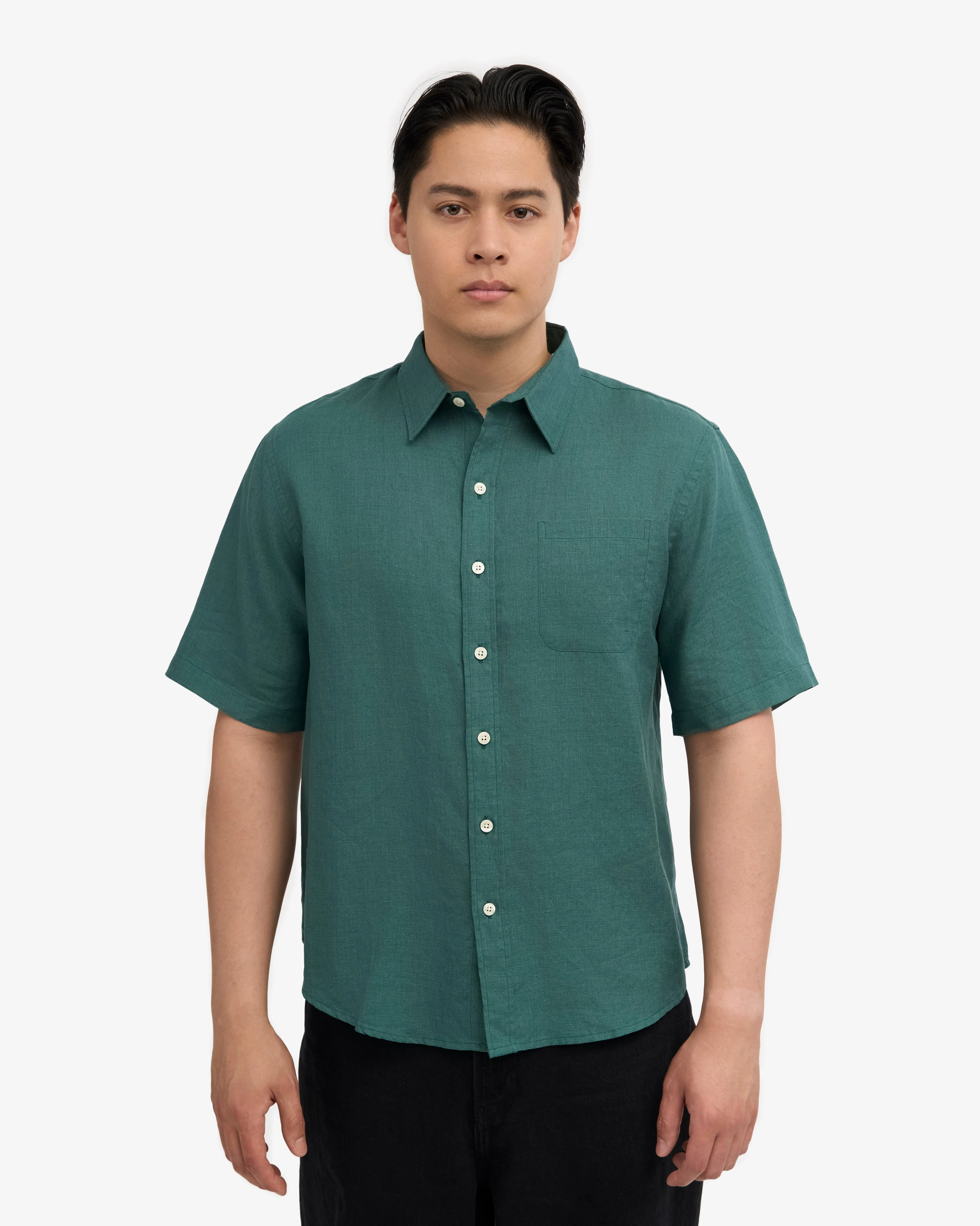 Linen SS Shirt - Ocean Green sold by Colorful Standard product image thumbnail 2
