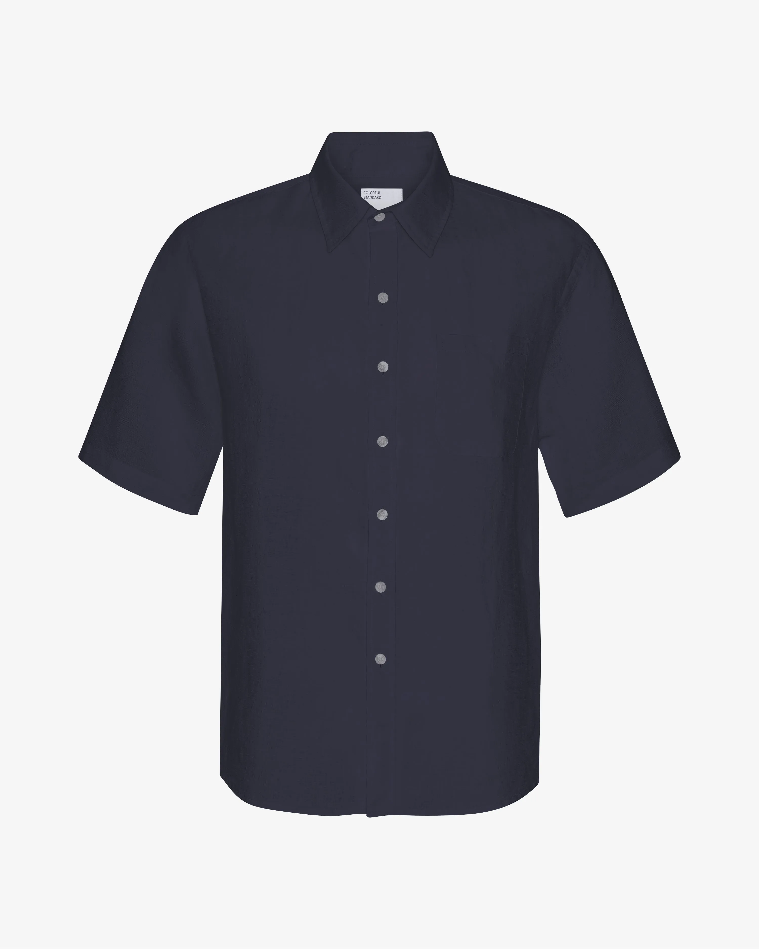 Linen SS Shirt - Navy Blue sold by Colorful Standard