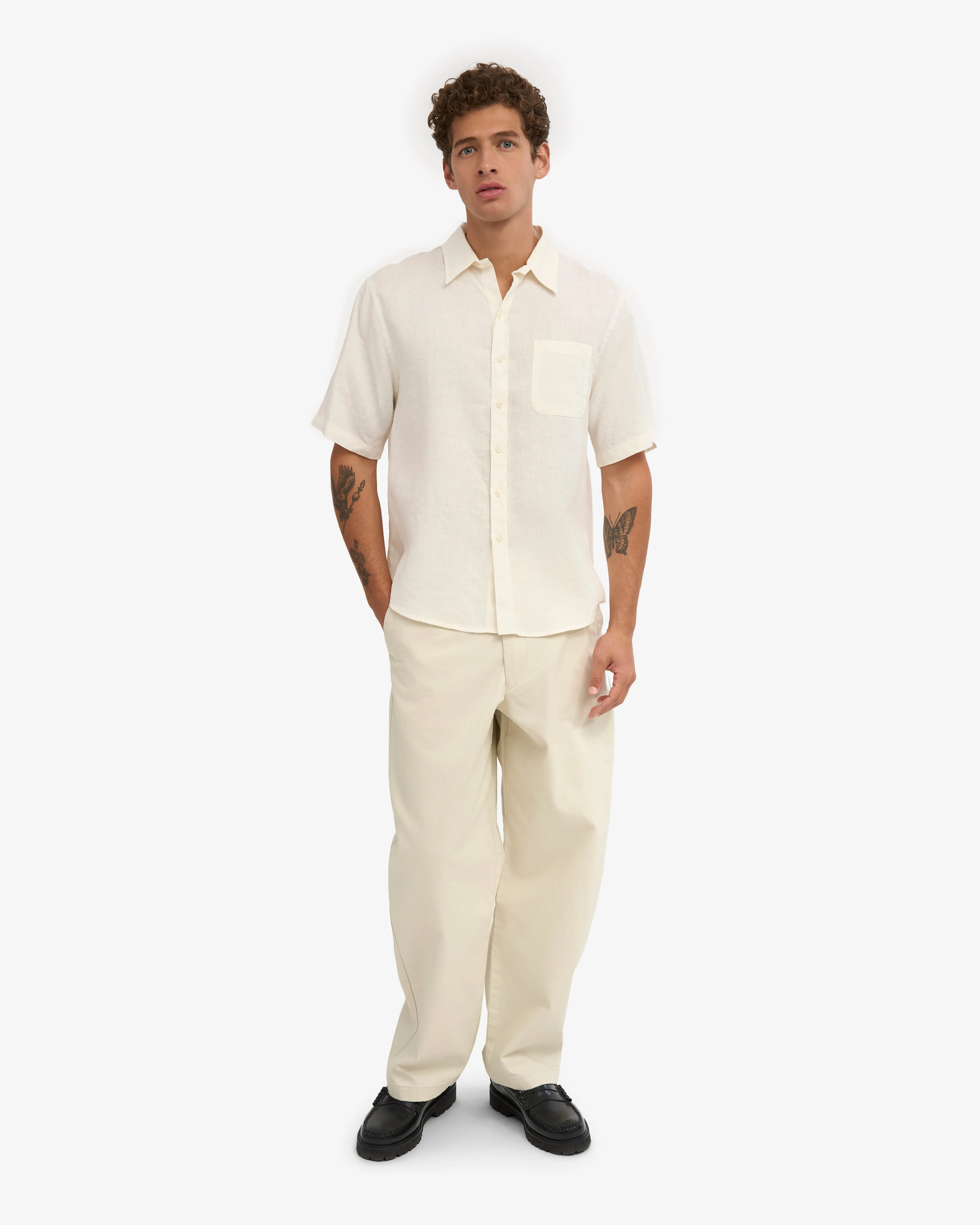 Linen SS Shirt - Ivory White sold by Colorful Standard product image thumbnail 5