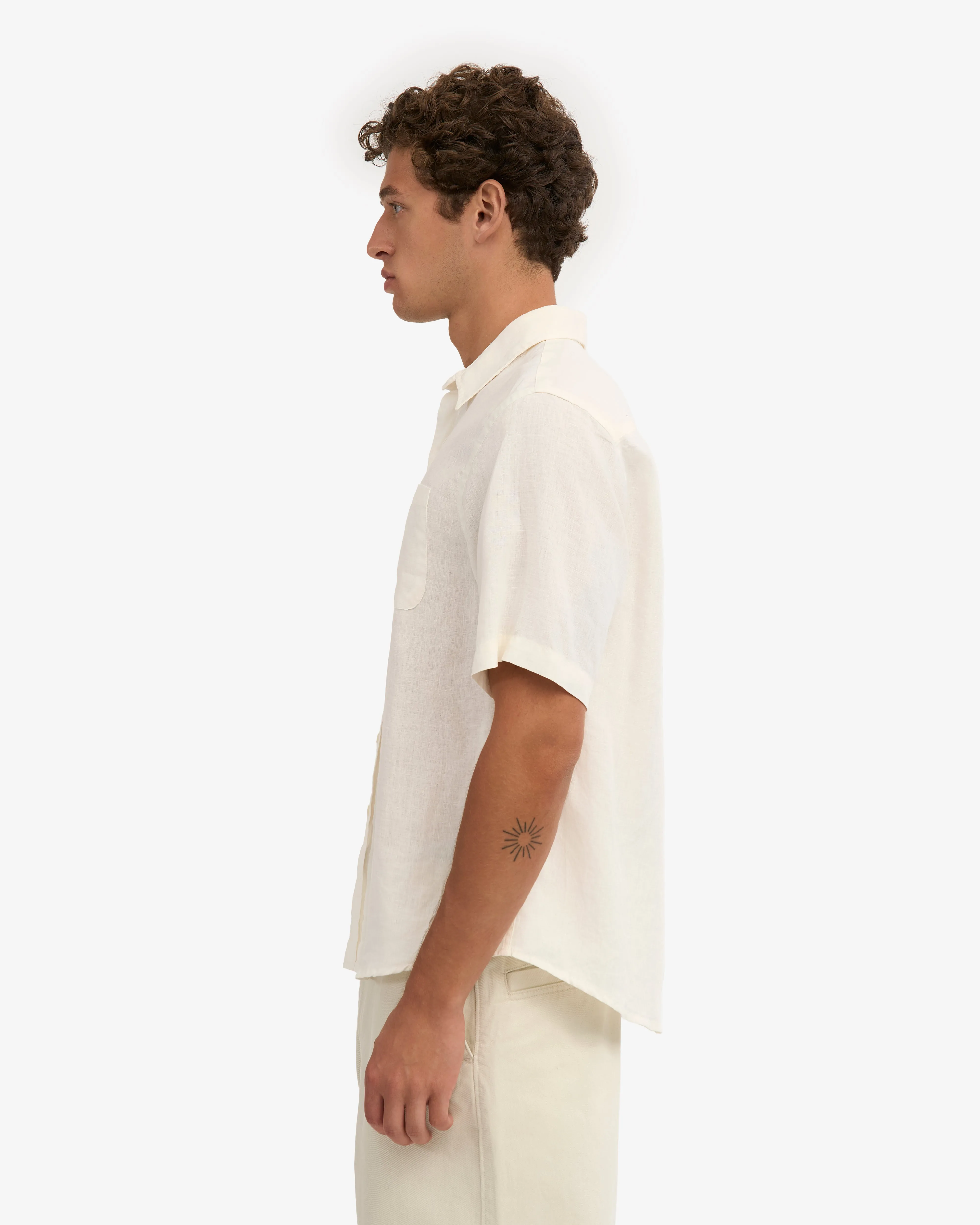 Linen SS Shirt - Ivory White sold by Colorful Standard product image thumbnail 3