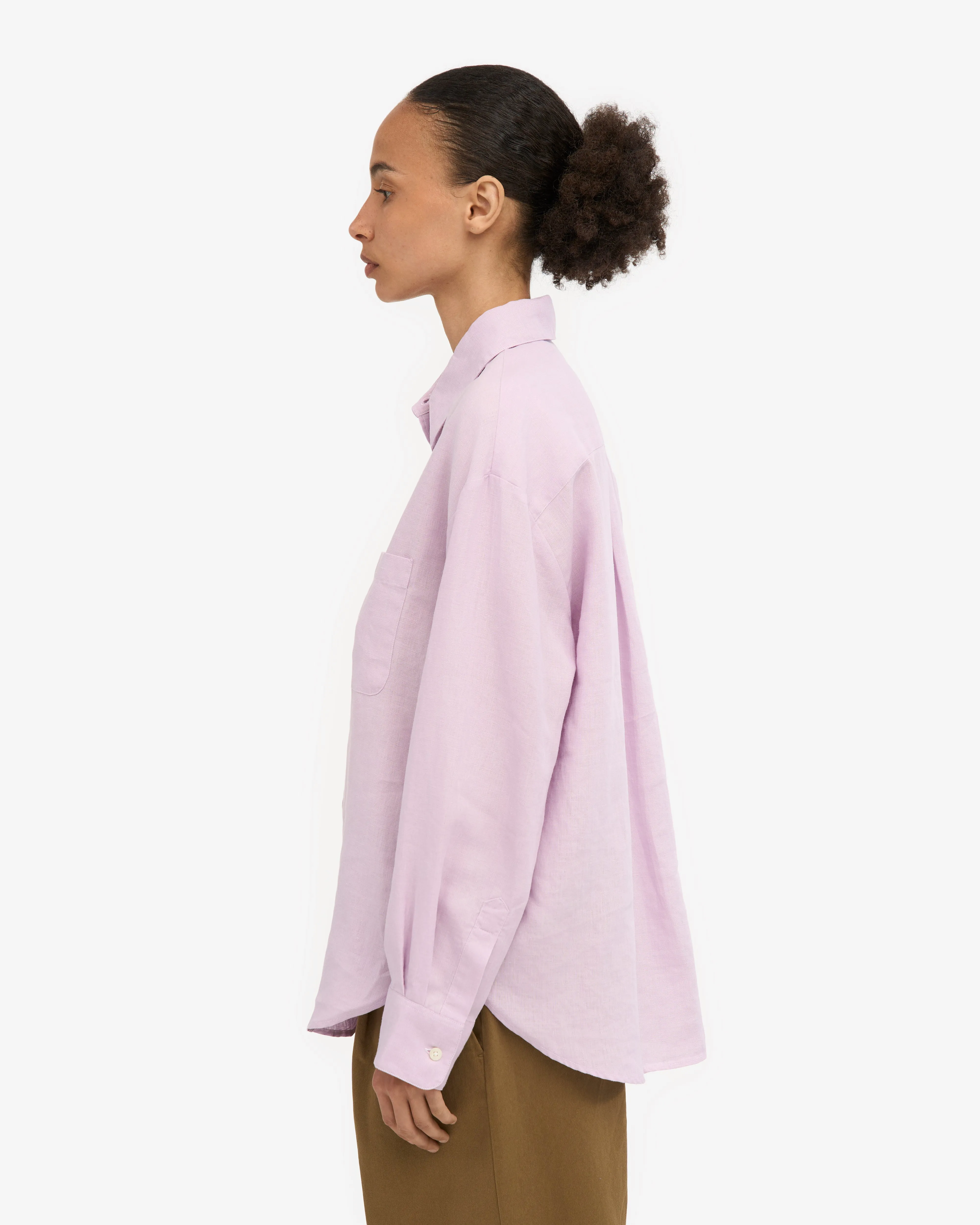 Linen Oversized Shirt - Cherry Blossom sold by Colorful Standard product image thumbnail 3