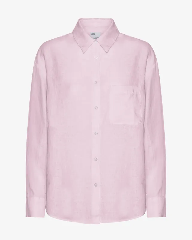 Linen Oversized Shirt - Cherry Blossom sold by Colorful Standard