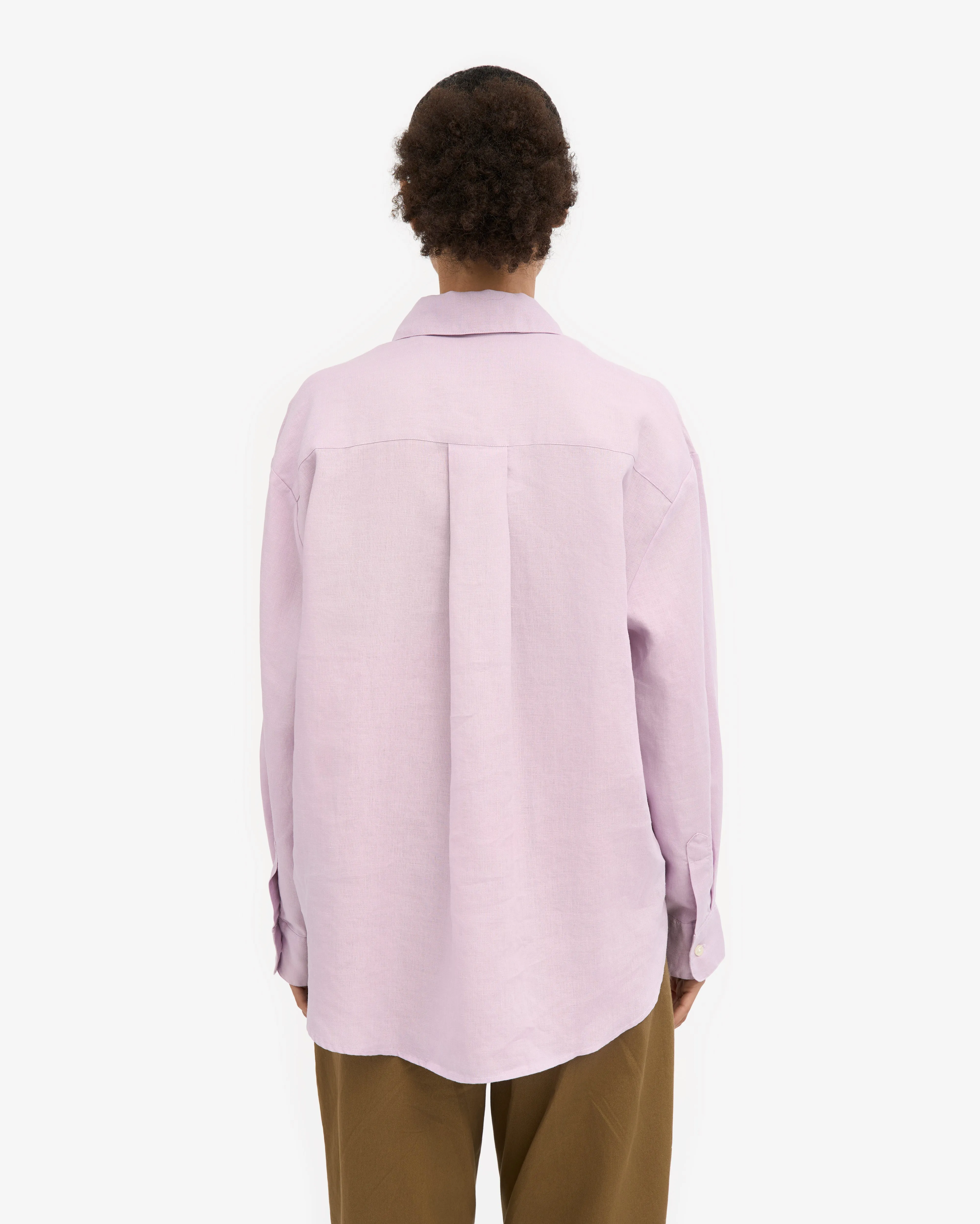 Linen Oversized Shirt - Cherry Blossom sold by Colorful Standard product image thumbnail 4