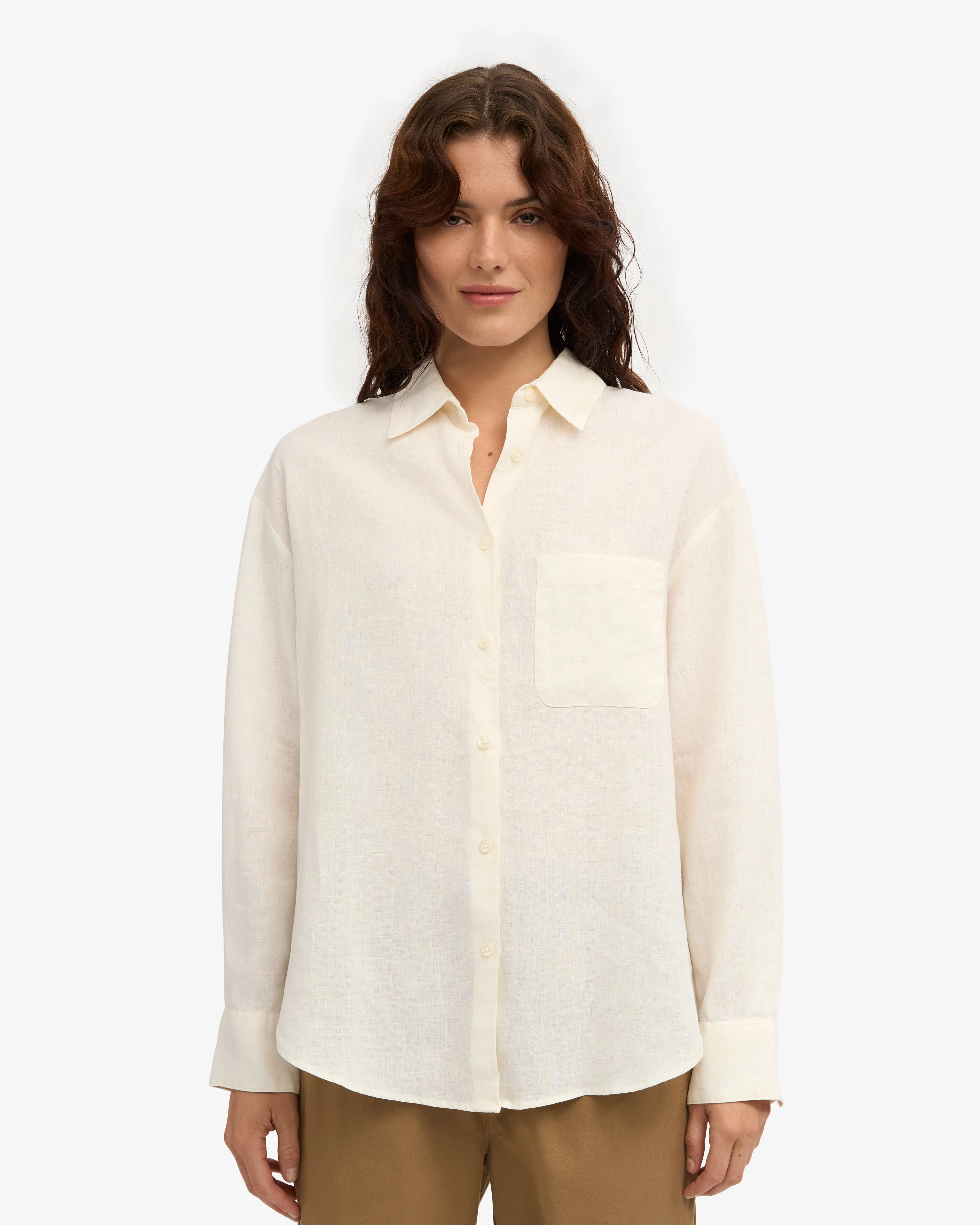Linen Oversized Shirt - Ivory White sold by Colorful Standard product image thumbnail 2