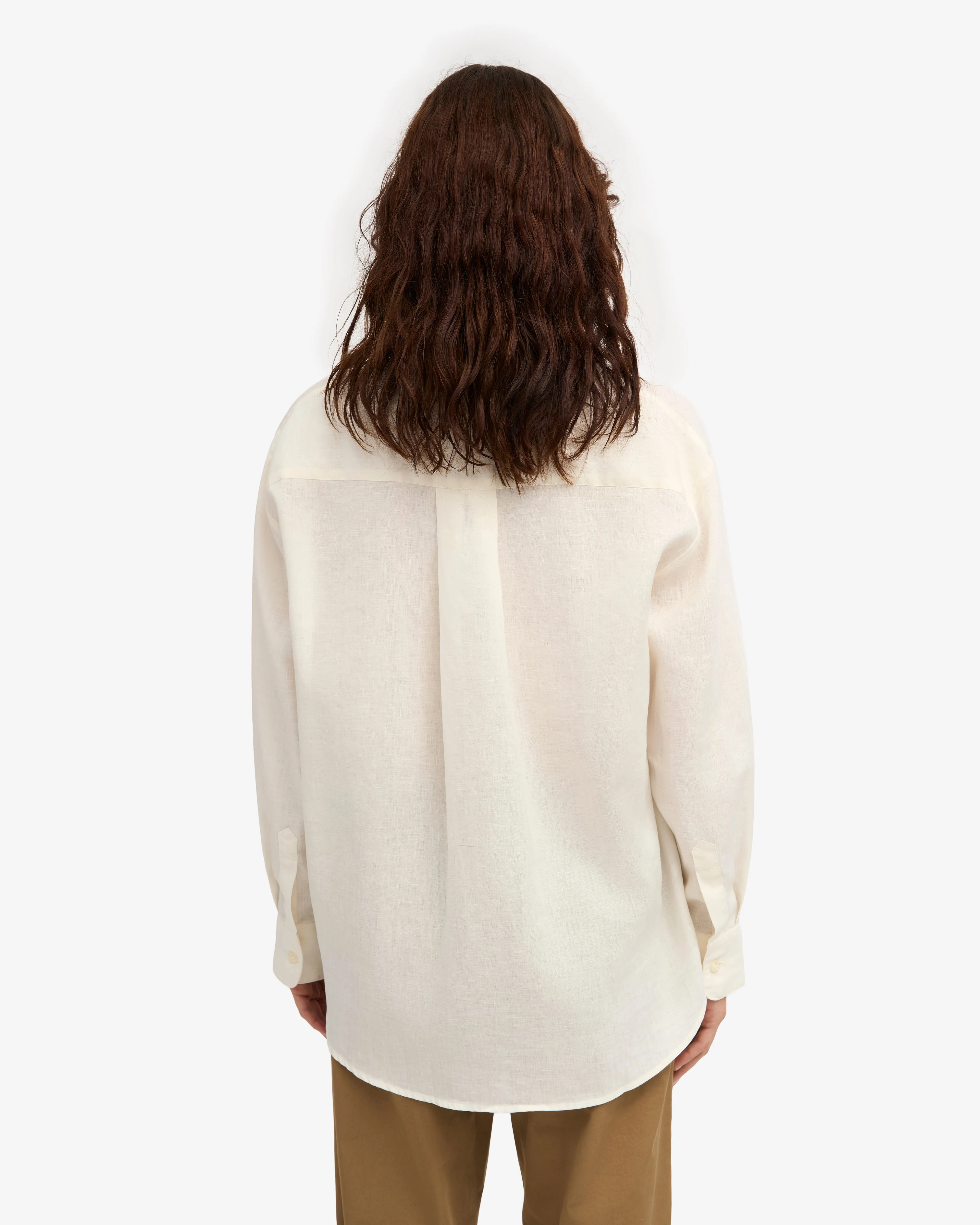 Linen Oversized Shirt - Ivory White sold by Colorful Standard product image thumbnail 4