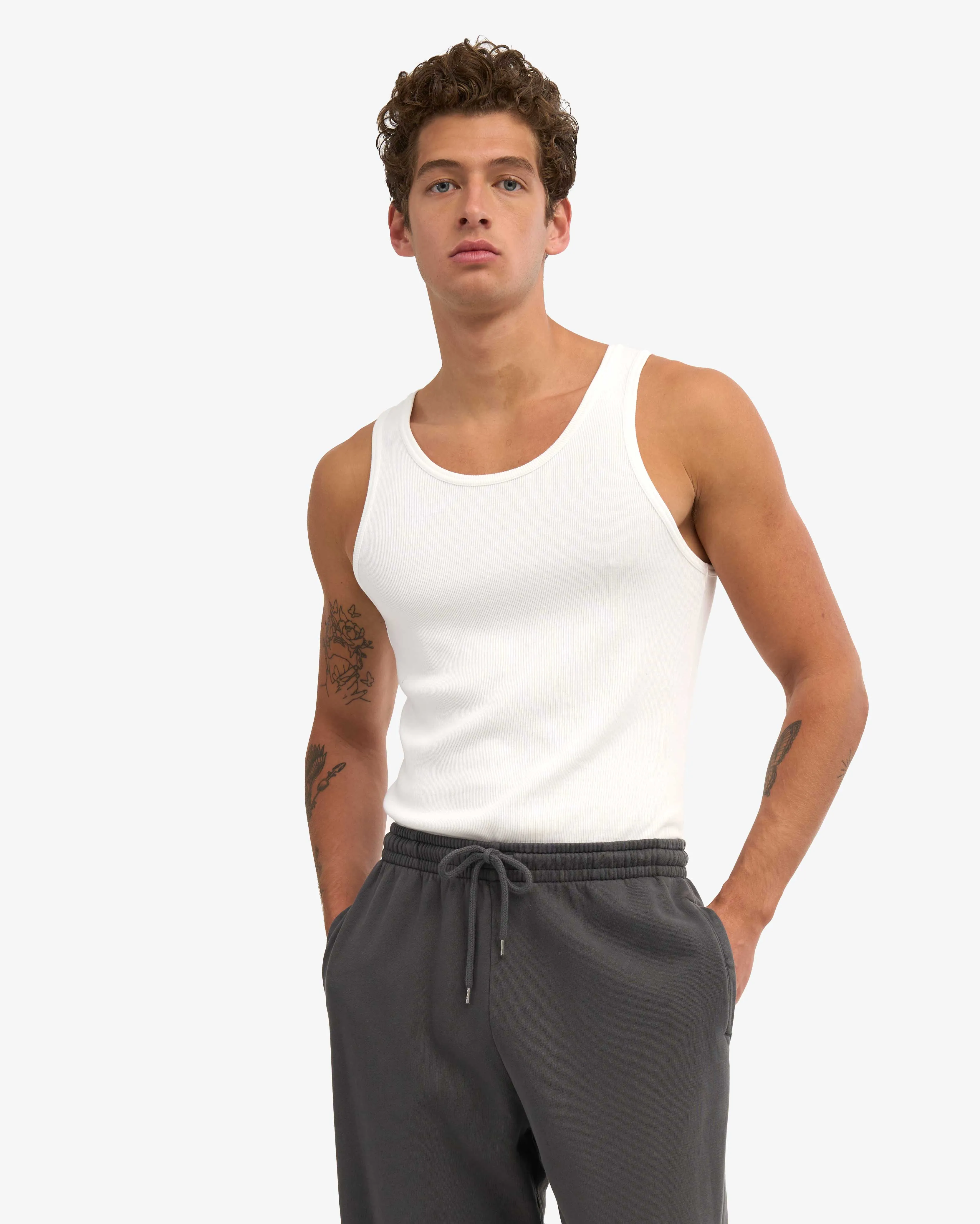 Organic Rib Tank Top - Optical White sold by Colorful Standard product image thumbnail 2