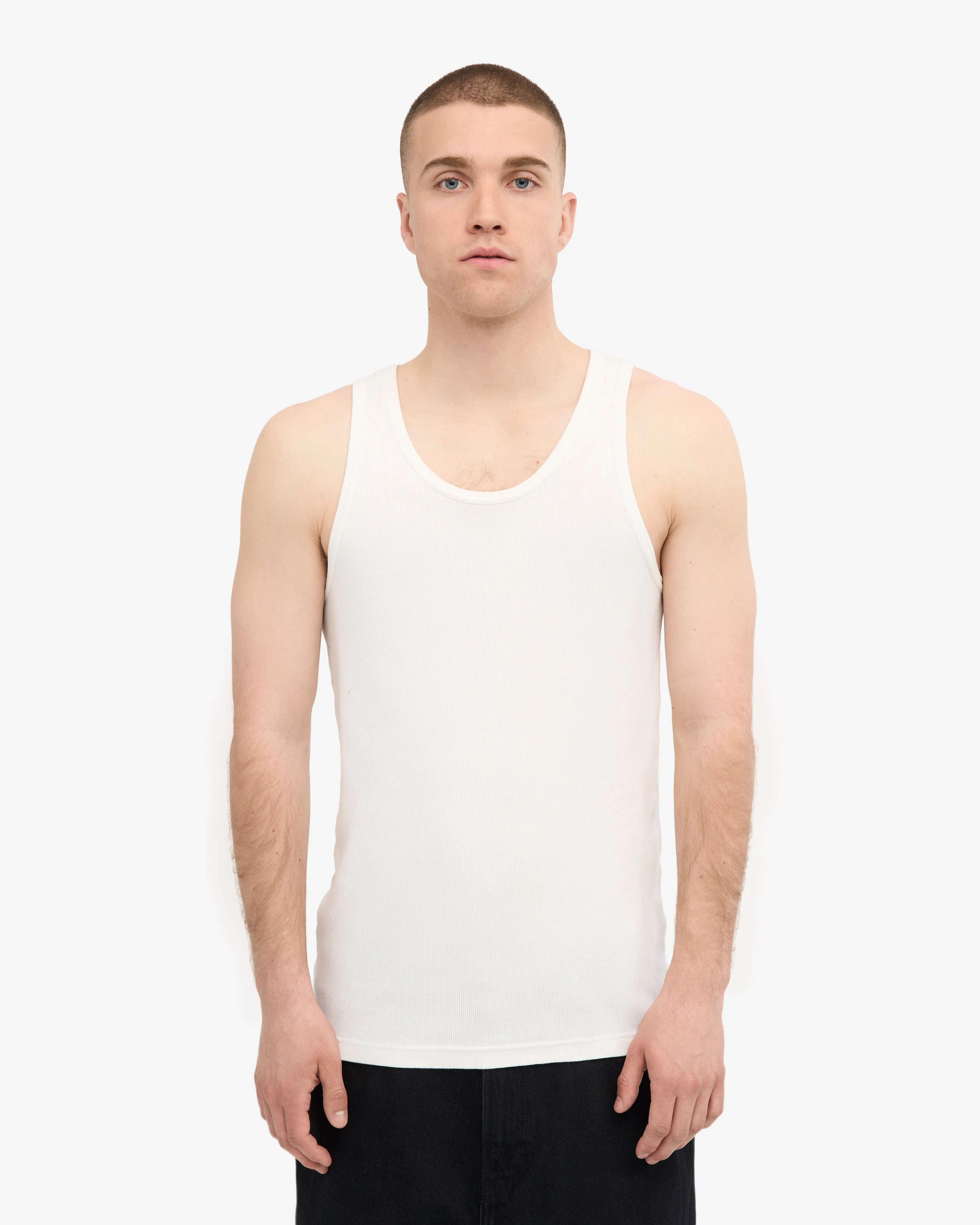 Organic Rib Tank Top - Optical White sold by Colorful Standard product image thumbnail 3
