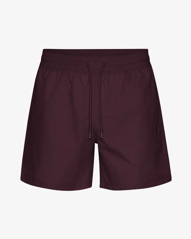 Classic Swim Shorts - Oxblood Red sold by Colorful Standard