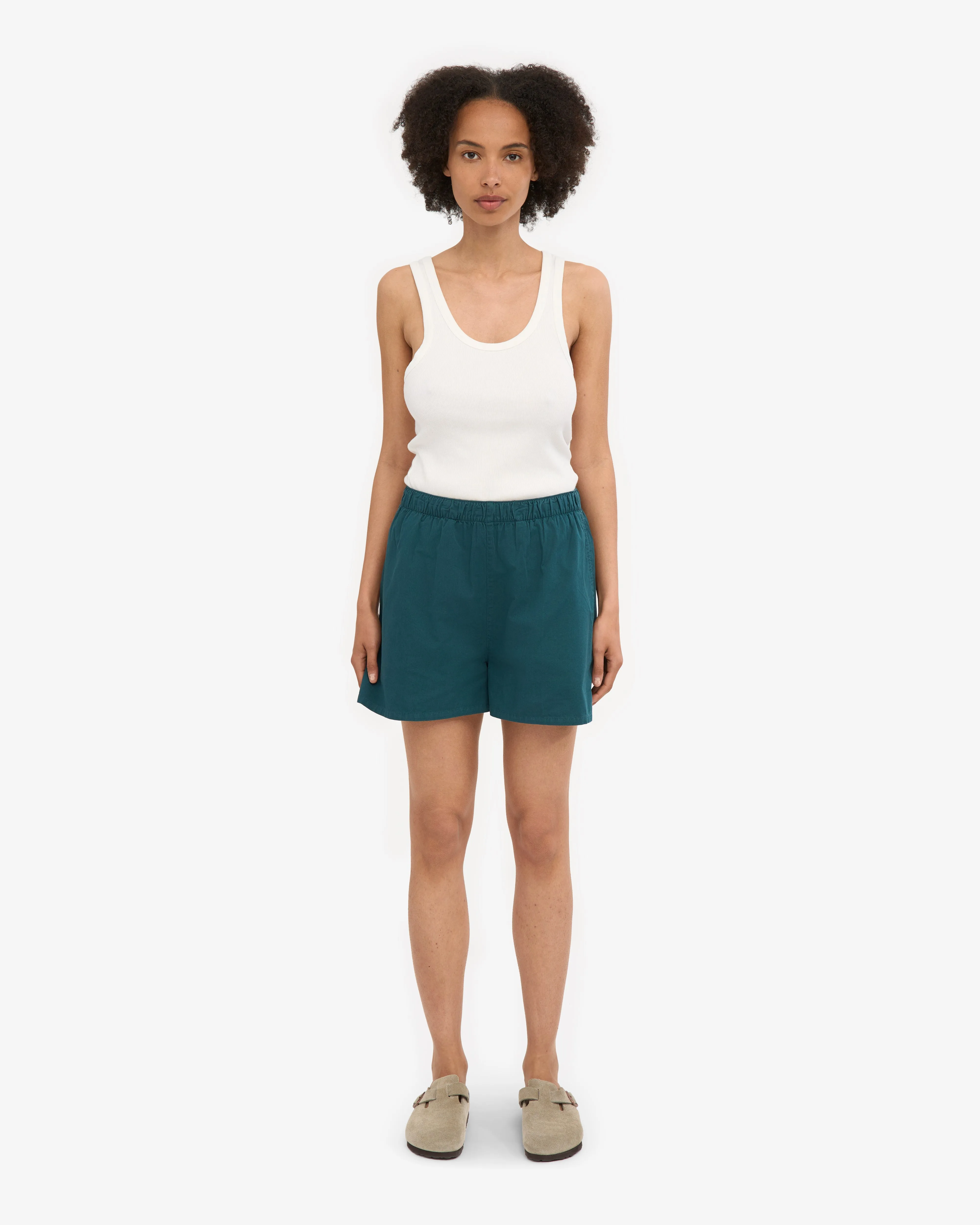 Women Organic Twill Shorts - Ocean Green sold by Colorful Standard product image thumbnail 2