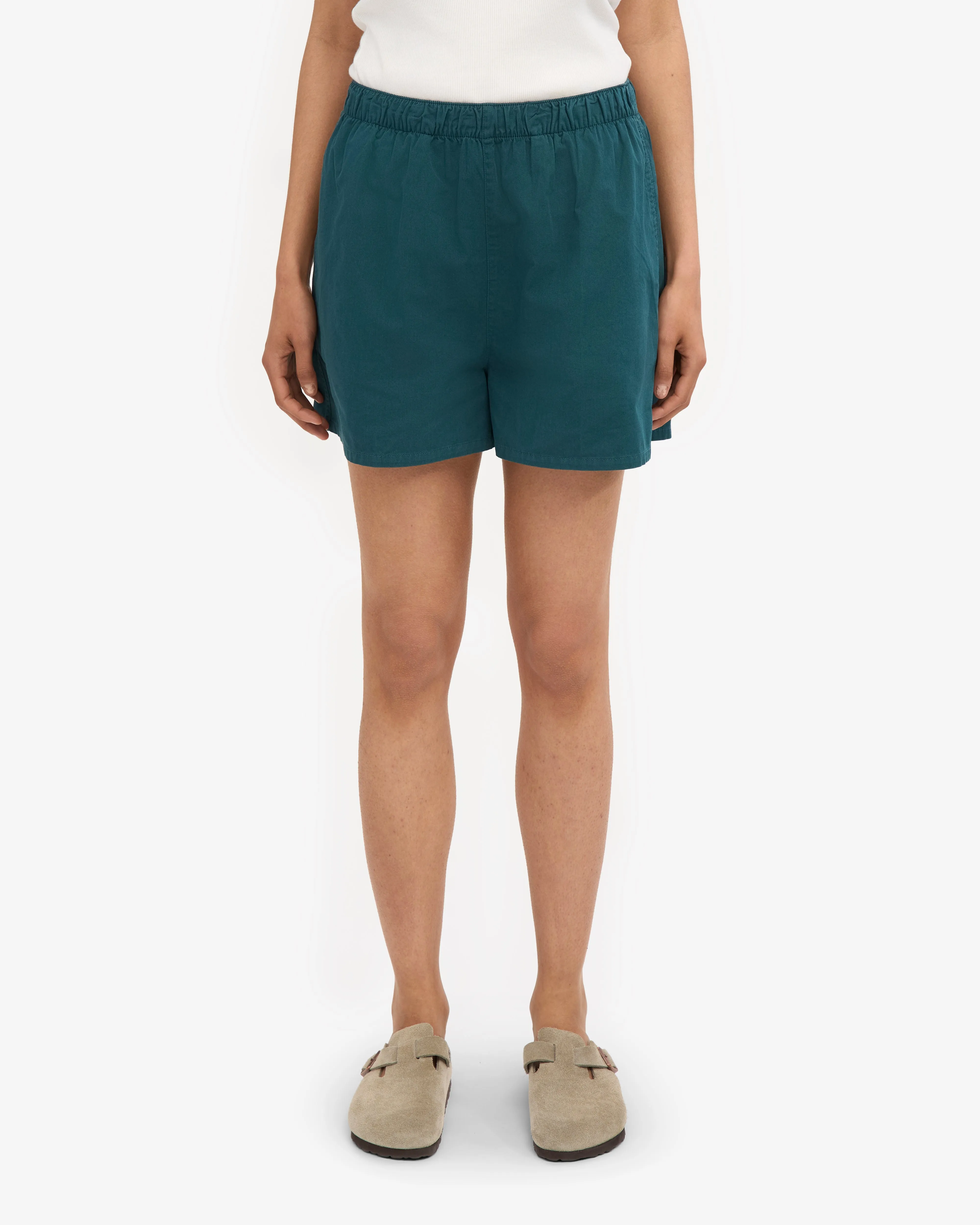 Women Organic Twill Shorts - Ocean Green sold by Colorful Standard product image thumbnail 3