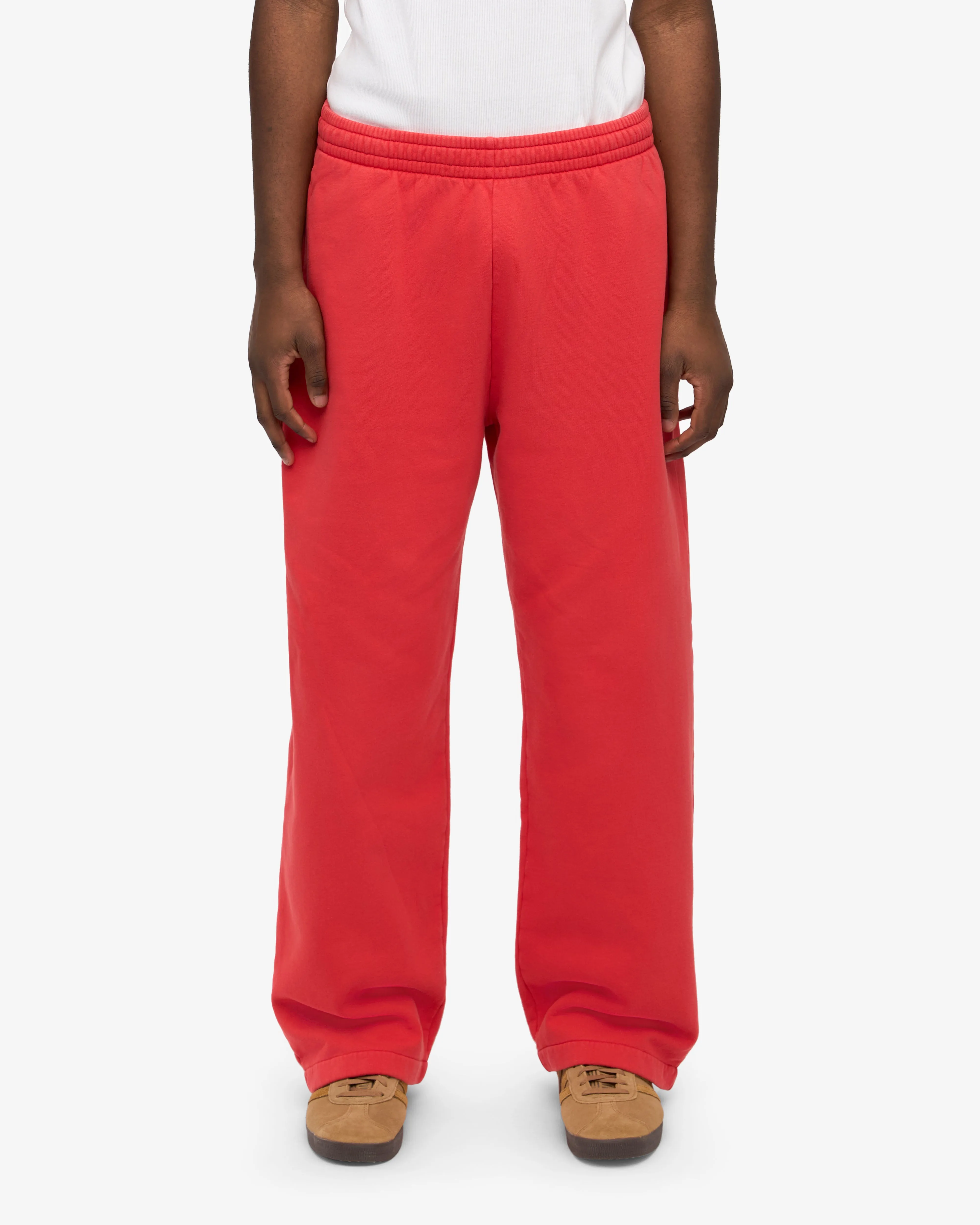 Organic Straight Leg Sweatpants - Red Tangerine sold by Colorful Standard product image thumbnail 3