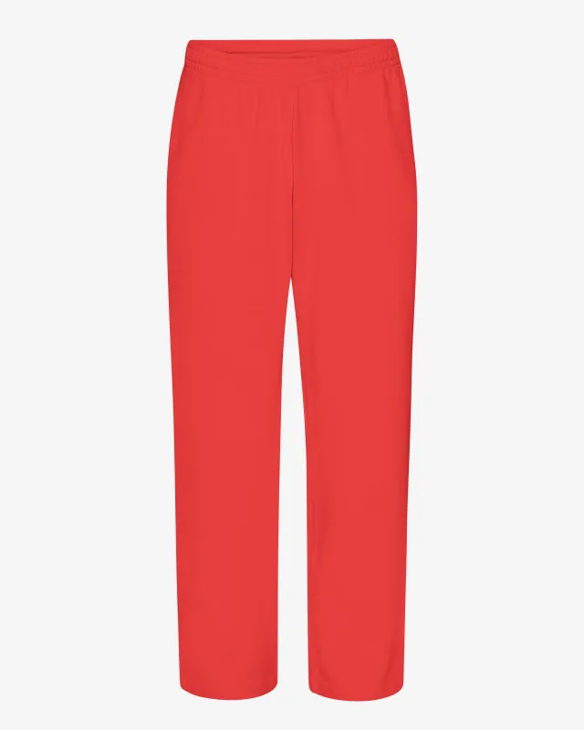 Organic Straight Leg Sweatpants - Red Tangerine made by Colorful Standard
