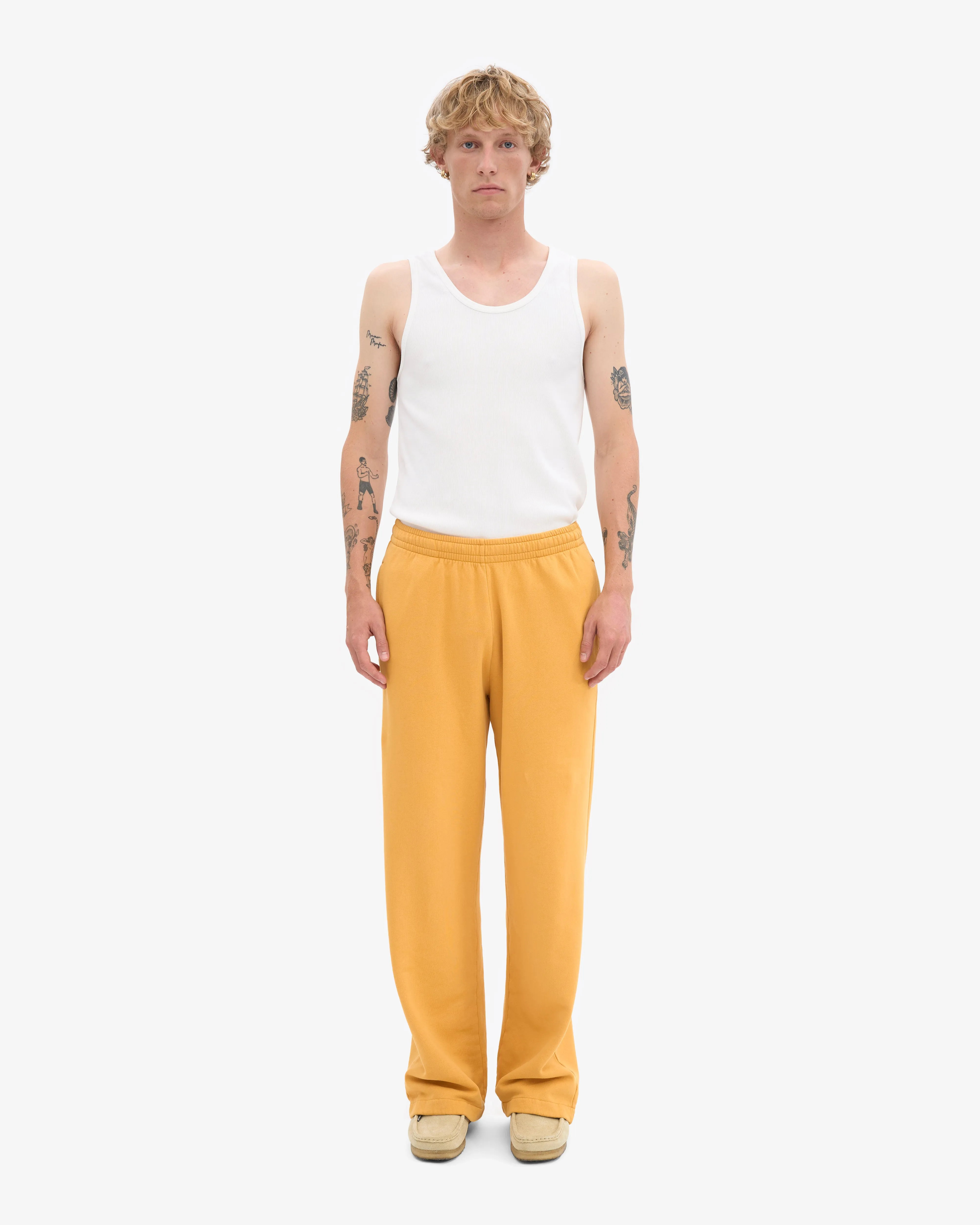 Organic Straight Leg Sweatpants - Burned Yellow sold by Colorful Standard product image thumbnail 2