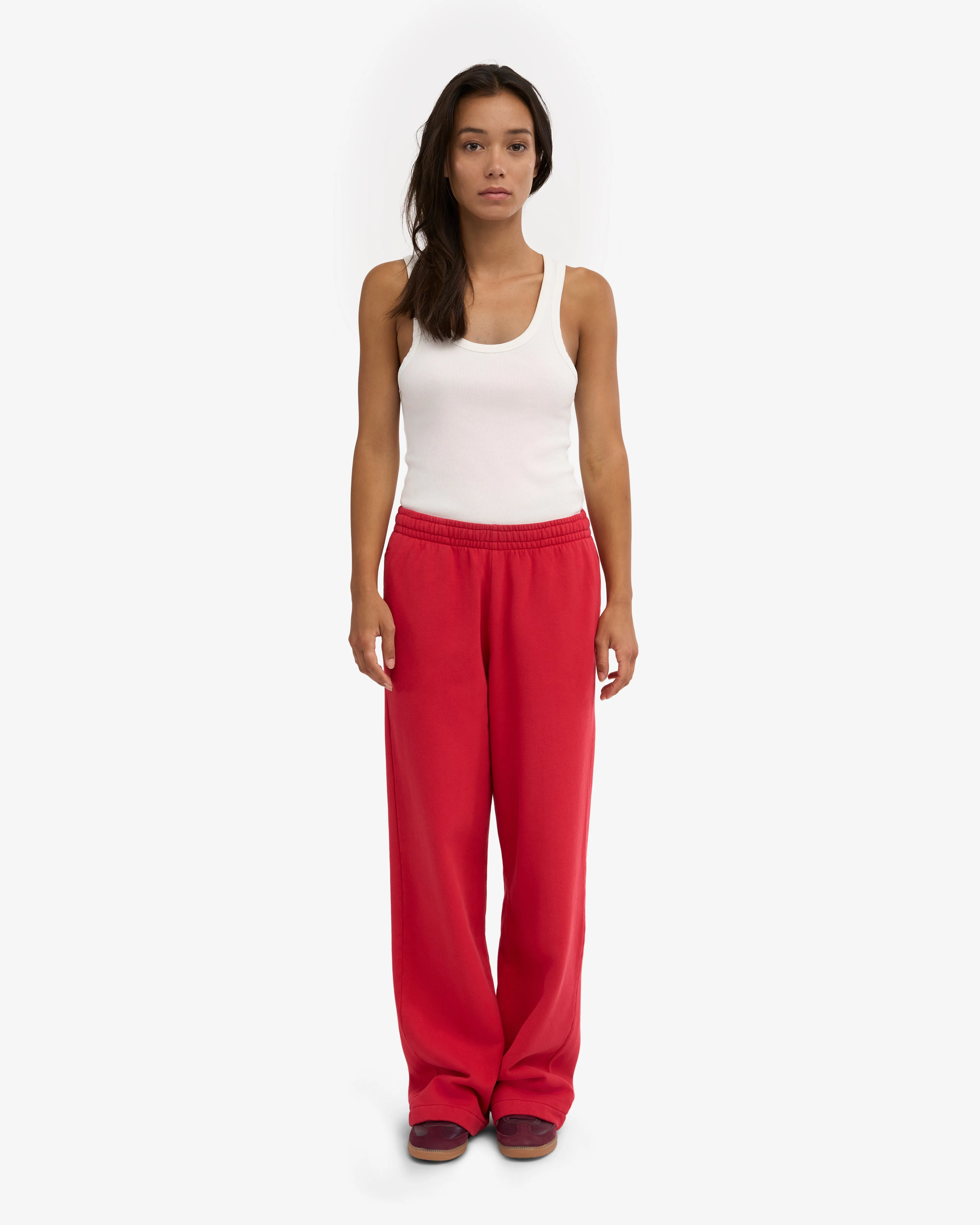 Organic Straight Leg Sweatpants - Scarlet Red sold by Colorful Standard product image thumbnail 2