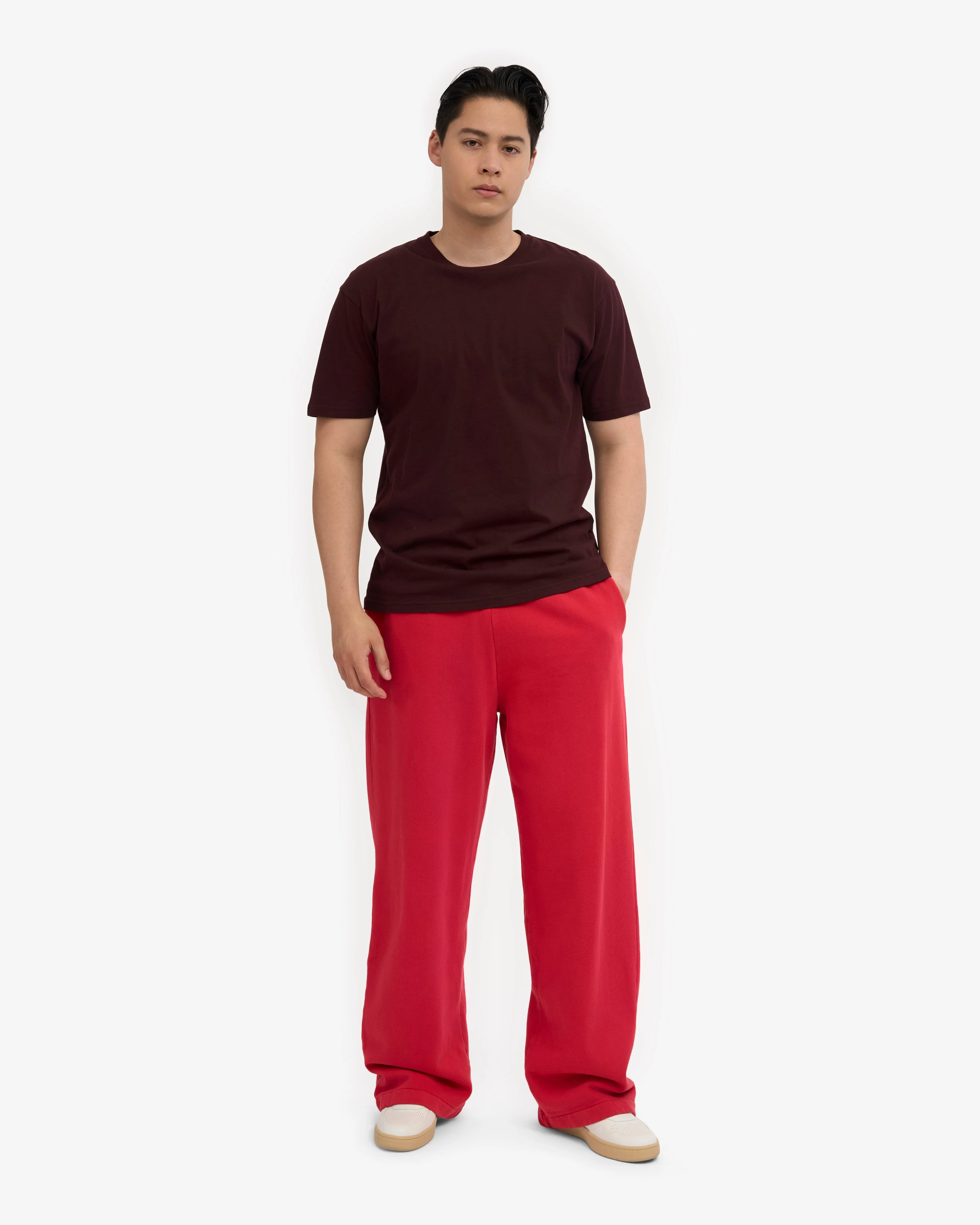 Organic Straight Leg Sweatpants - Scarlet Red sold by Colorful Standard product image thumbnail 2