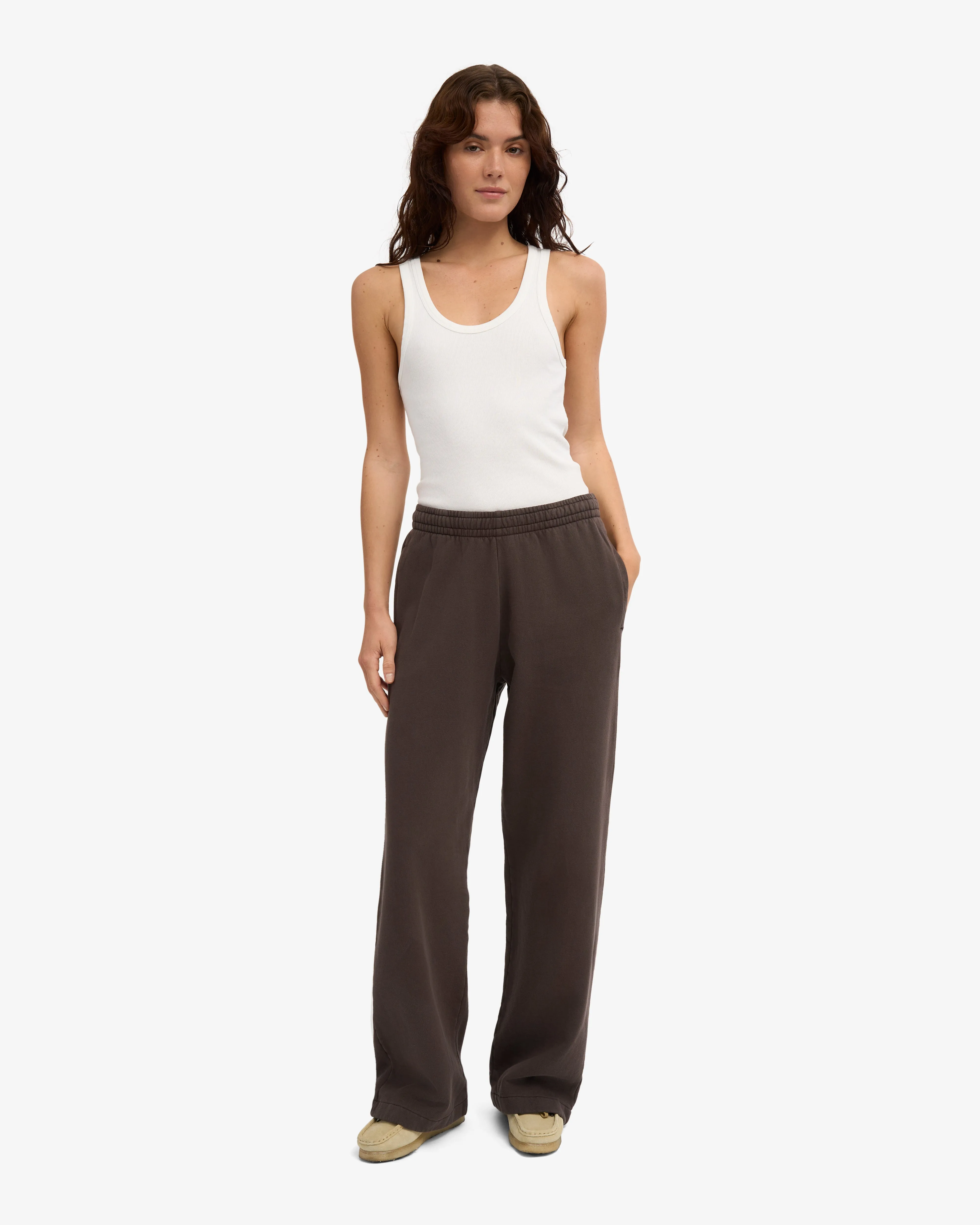 Organic Straight Leg Sweatpants - Coffee Brown sold by Colorful Standard product image thumbnail 2
