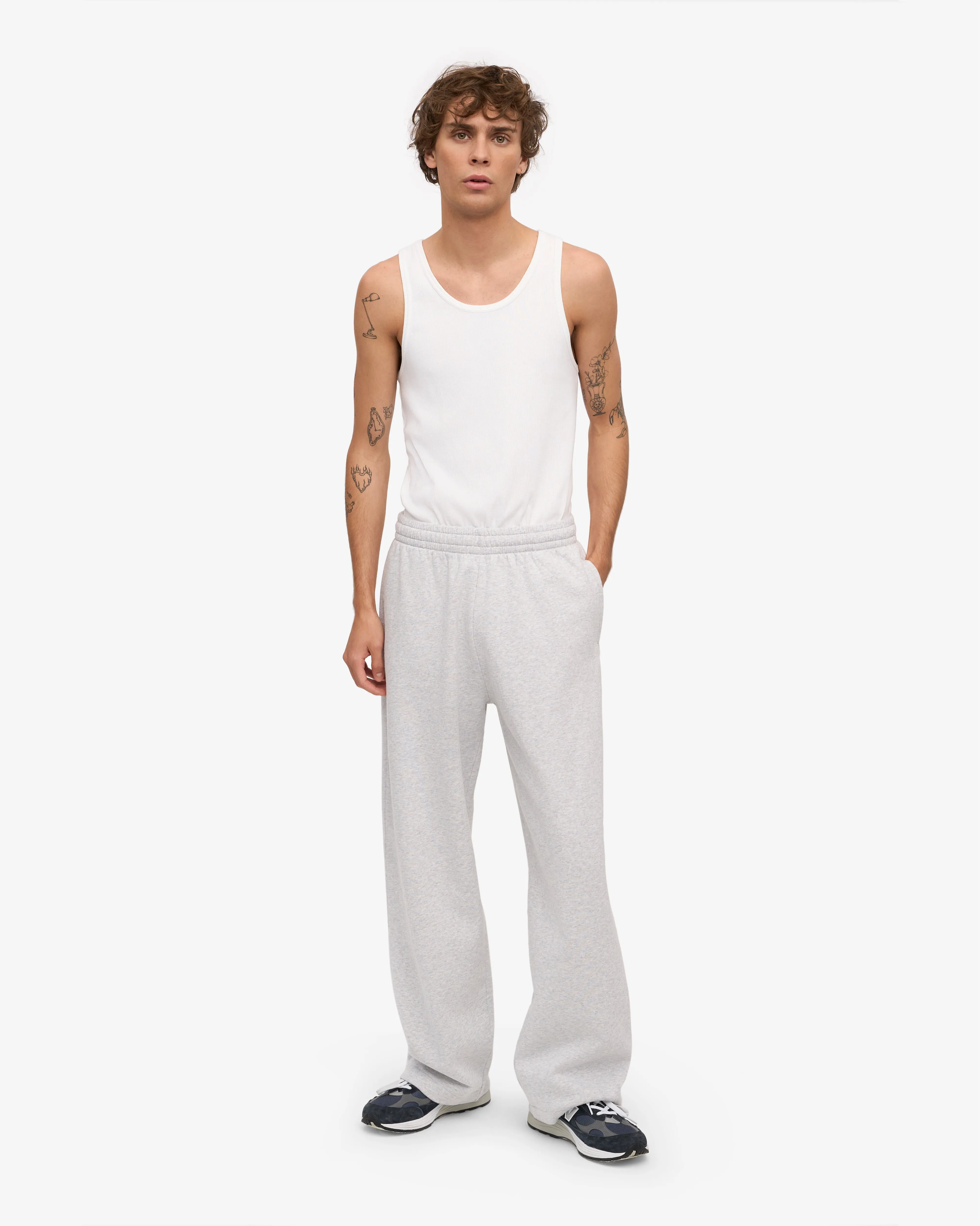 Organic Straight Leg Sweatpants - Snow Melange sold by Colorful Standard product image thumbnail 2