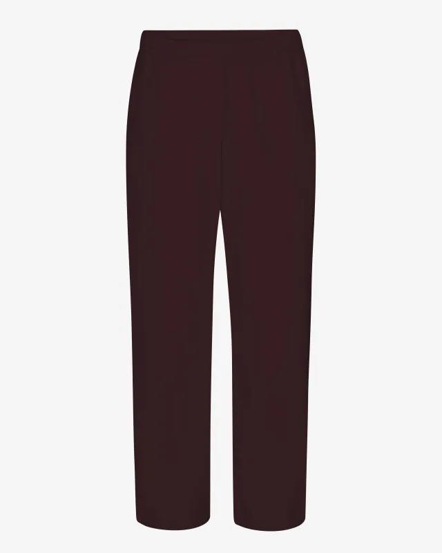 Organic Straight Leg Sweatpants - Oxblood Red sold by Colorful Standard