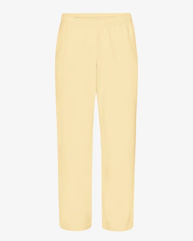 Organic Straight Leg Sweatpants - Soft Yellow sold by Colorful Standard
