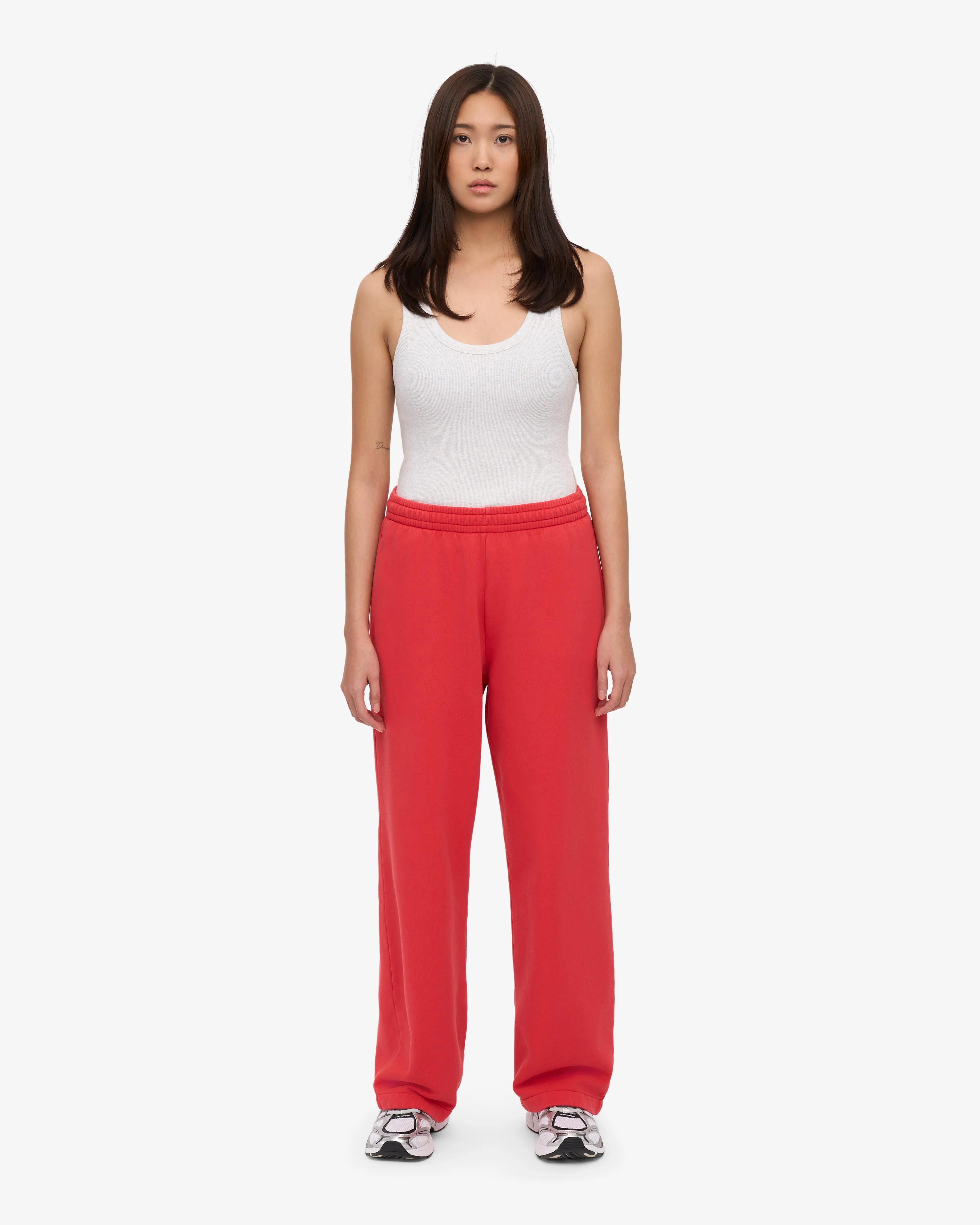 Organic Straight Leg Sweatpants - Red Tangerine sold by Colorful Standard product image thumbnail 2