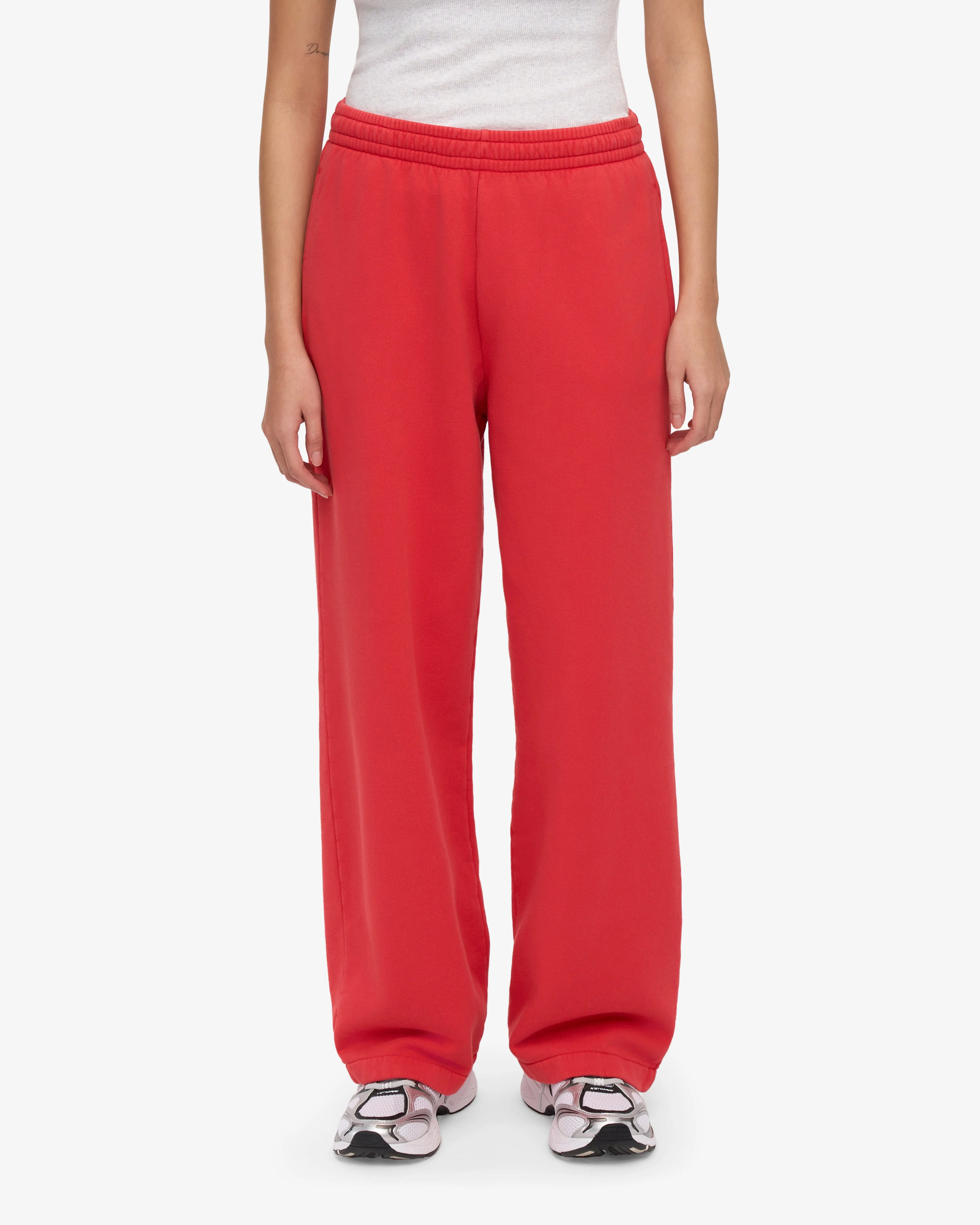Organic Straight Leg Sweatpants - Red Tangerine sold by Colorful Standard product image thumbnail 3