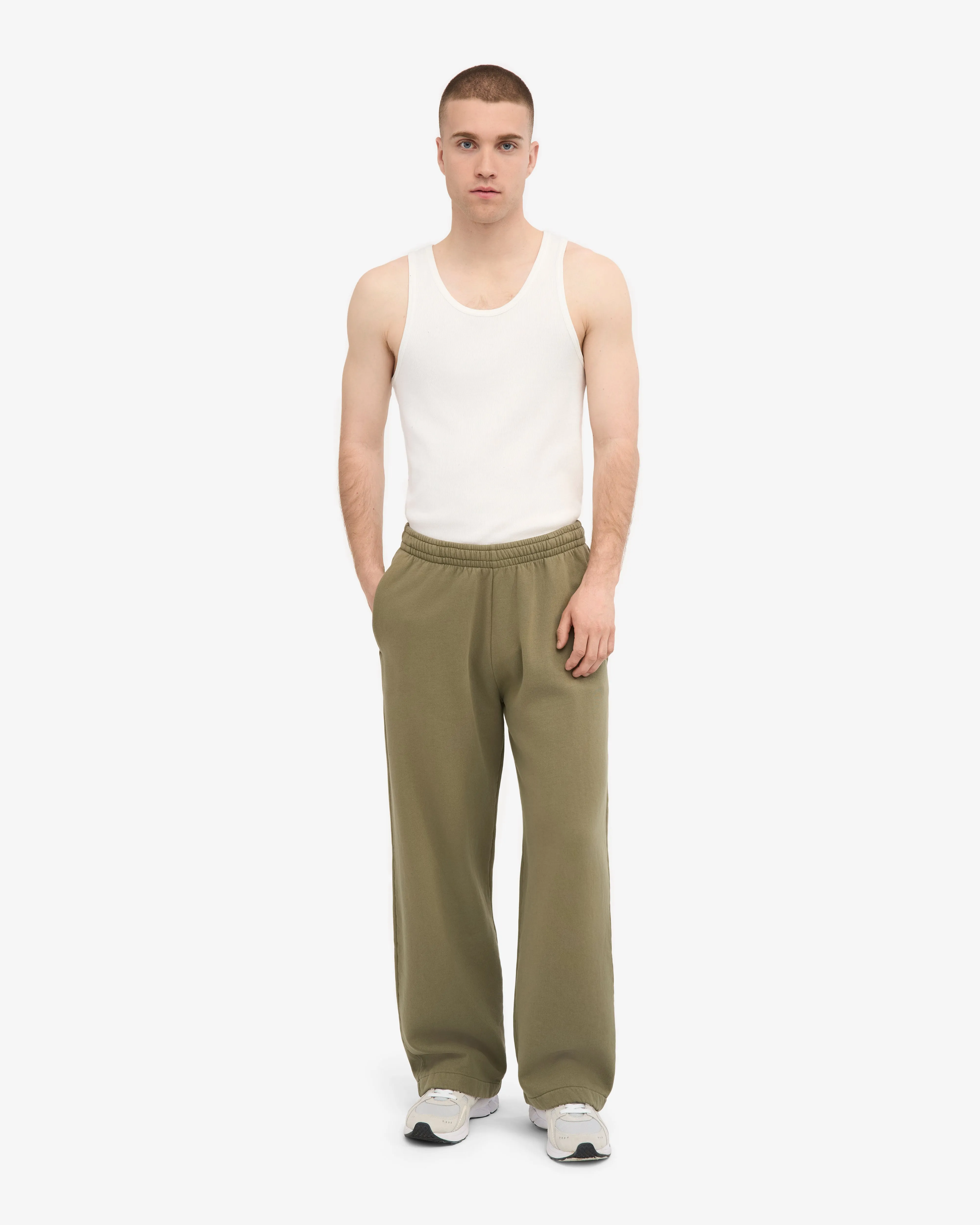 Organic Straight Leg Sweatpants - Dusty Olive sold by Colorful Standard product image thumbnail 2