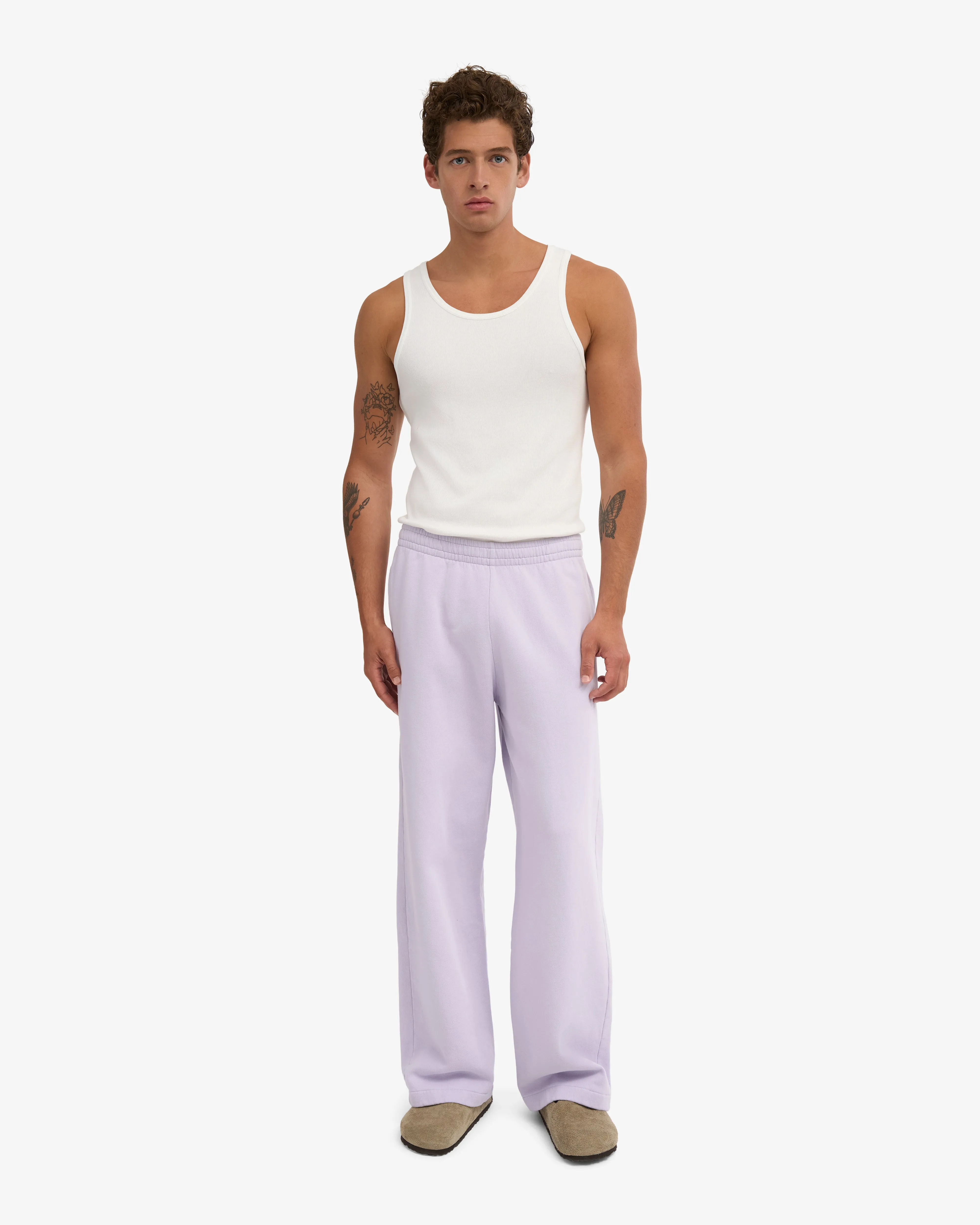 Organic Straight Leg Sweatpants - Soft Lavender sold by Colorful Standard product image thumbnail 2