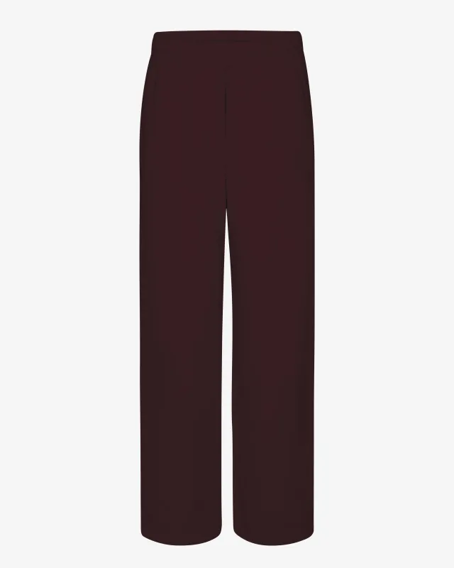 Organic Straight Leg Sweatpants - Oxblood Red sold by Colorful Standard