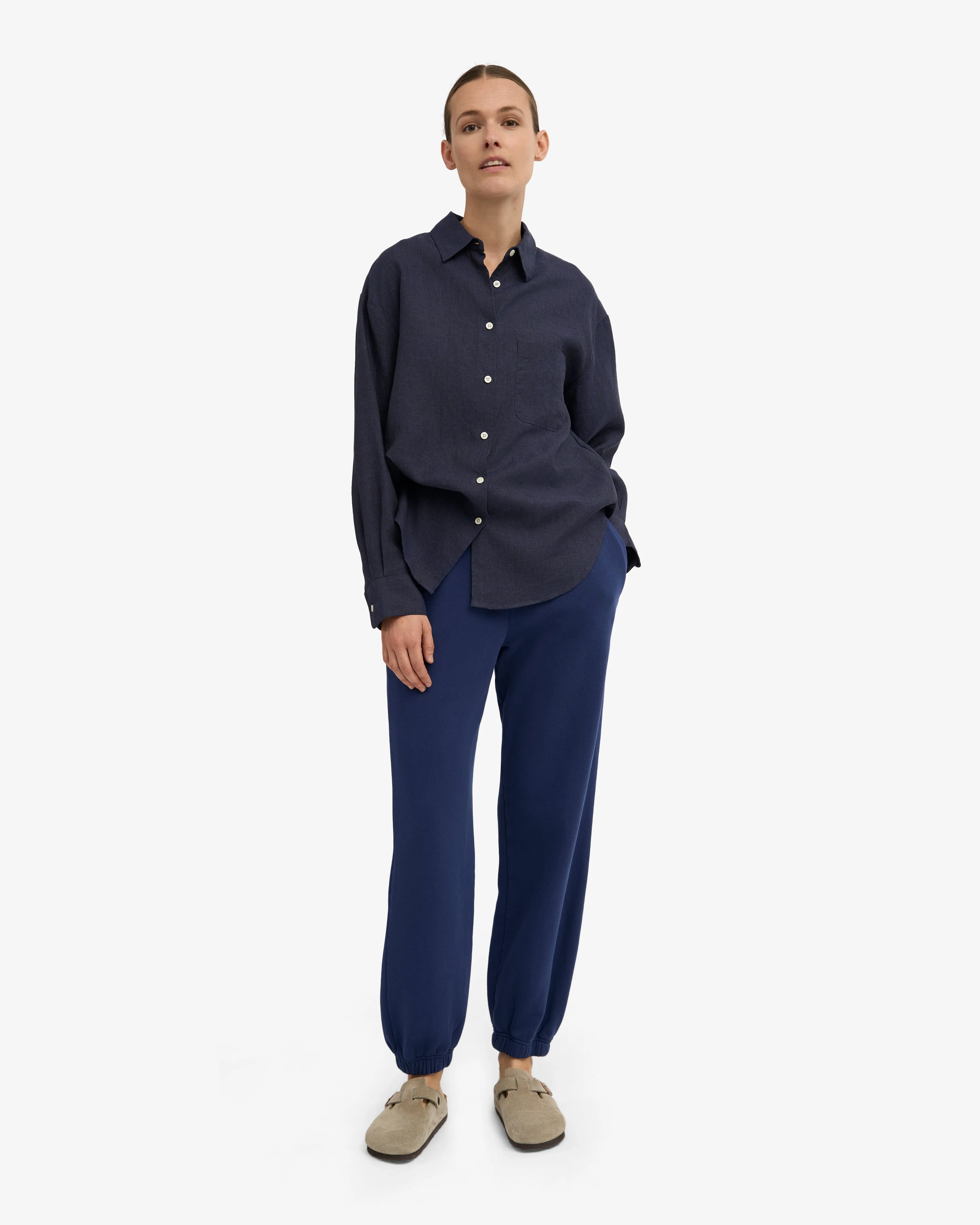 Organic Relaxed Sweatpants - Marine Blue sold by Colorful Standard product image thumbnail 2