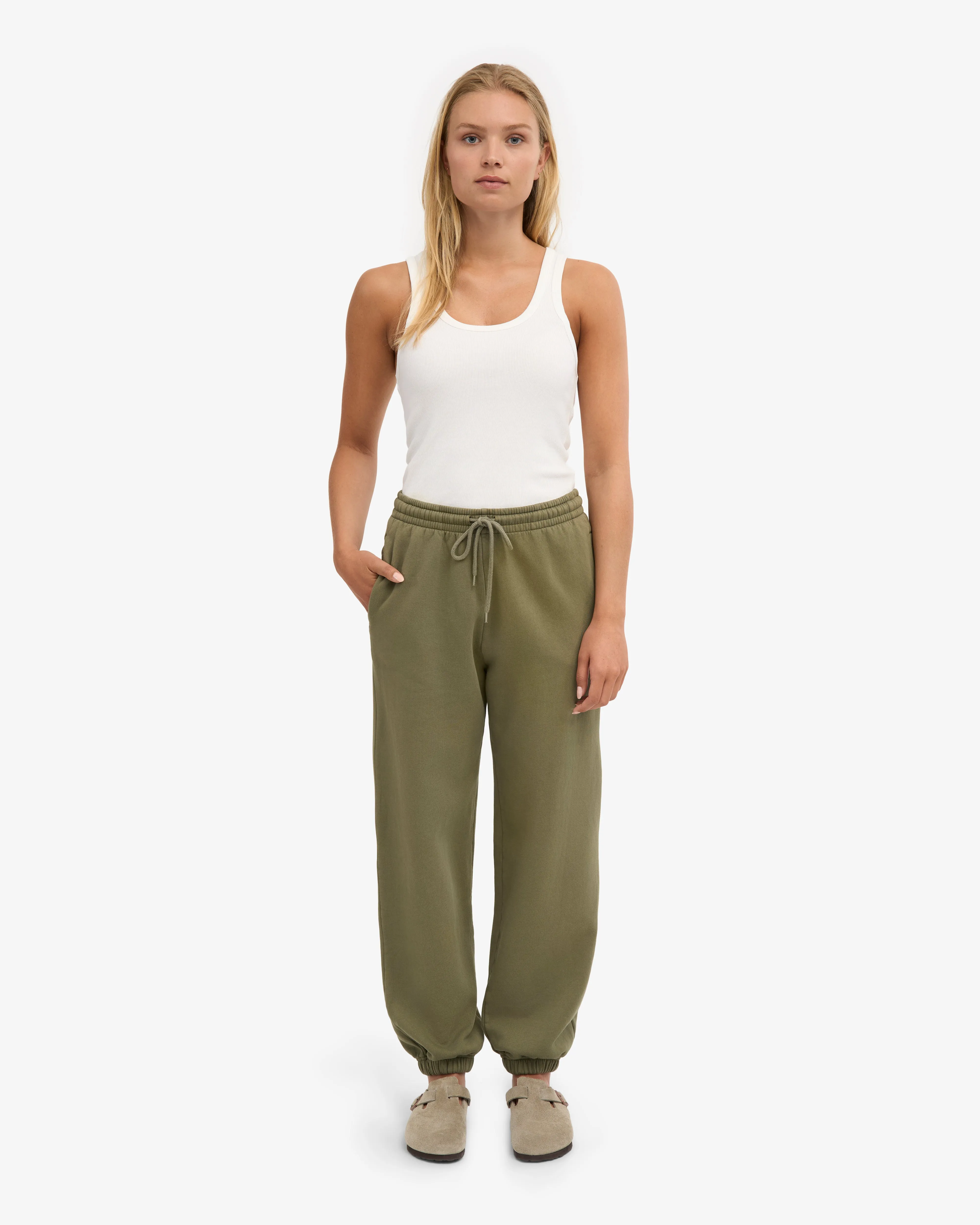 Organic Relaxed Sweatpants - Dusty Olive sold by Colorful Standard product image thumbnail 2