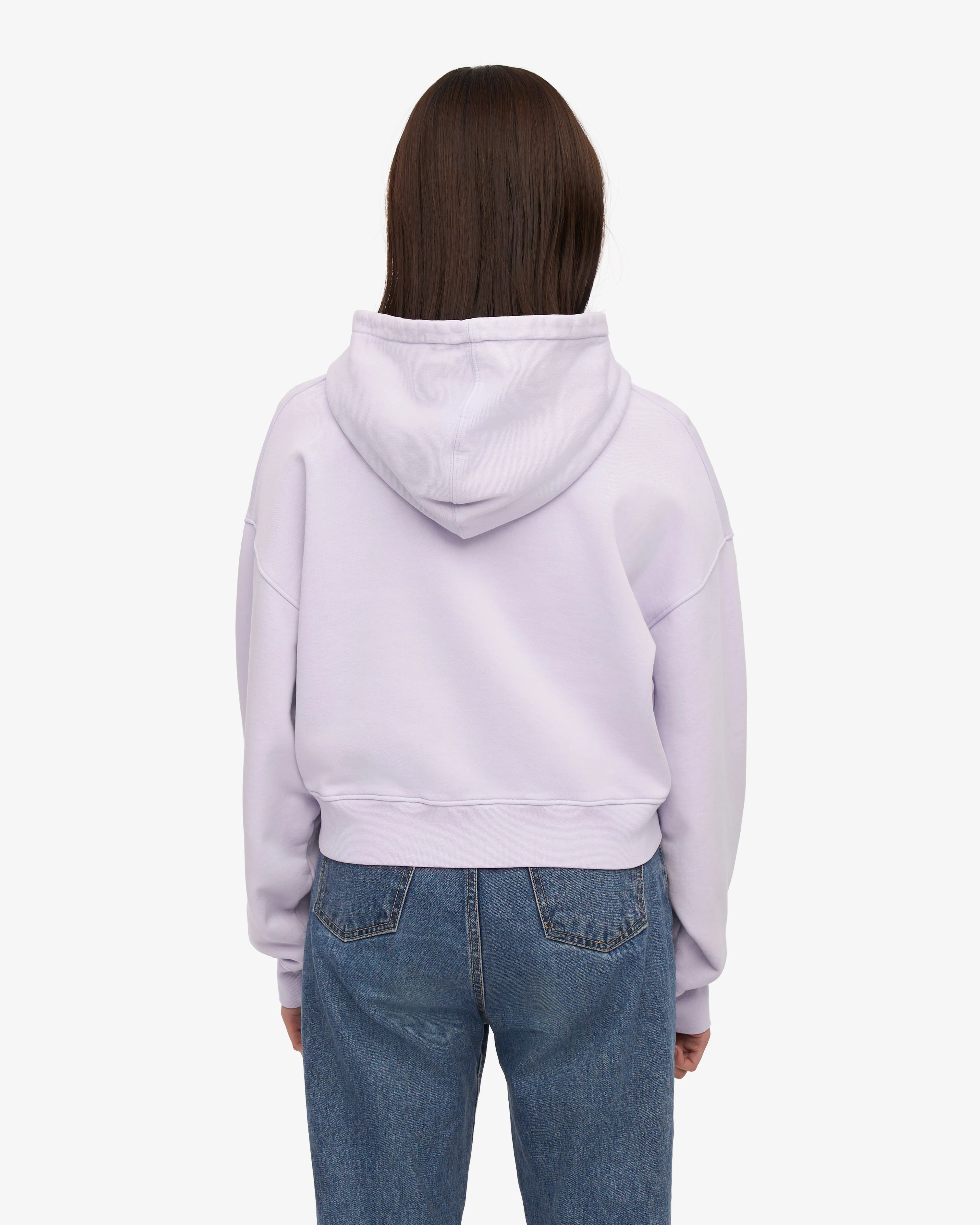 Organic Crop Zip Hood - Soft Lavender sold by Colorful Standard product image thumbnail 4