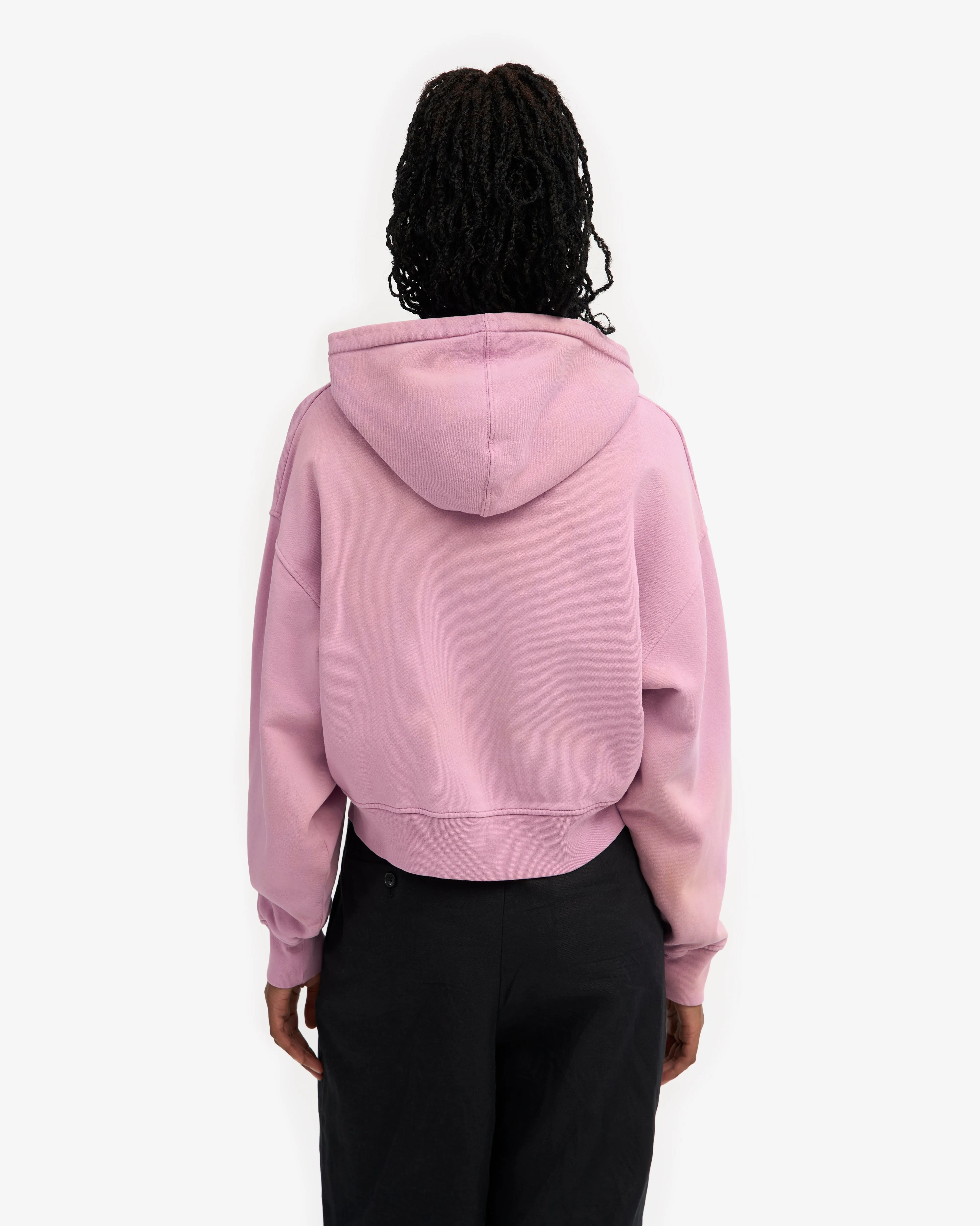 Organic Crop Zip Hood - Cherry Blossom sold by Colorful Standard product image thumbnail 4