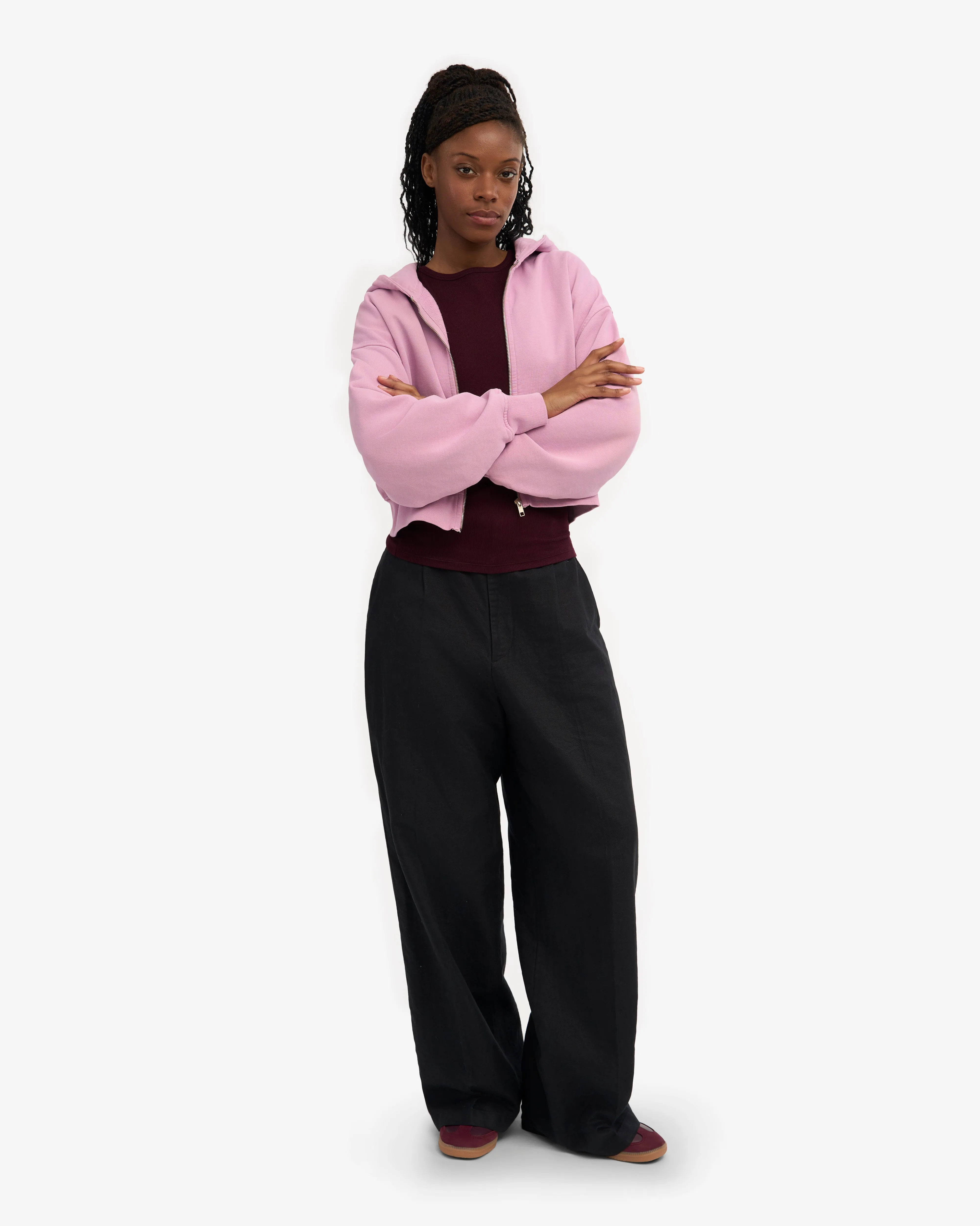 Organic Crop Zip Hood - Cherry Blossom sold by Colorful Standard product image thumbnail 5