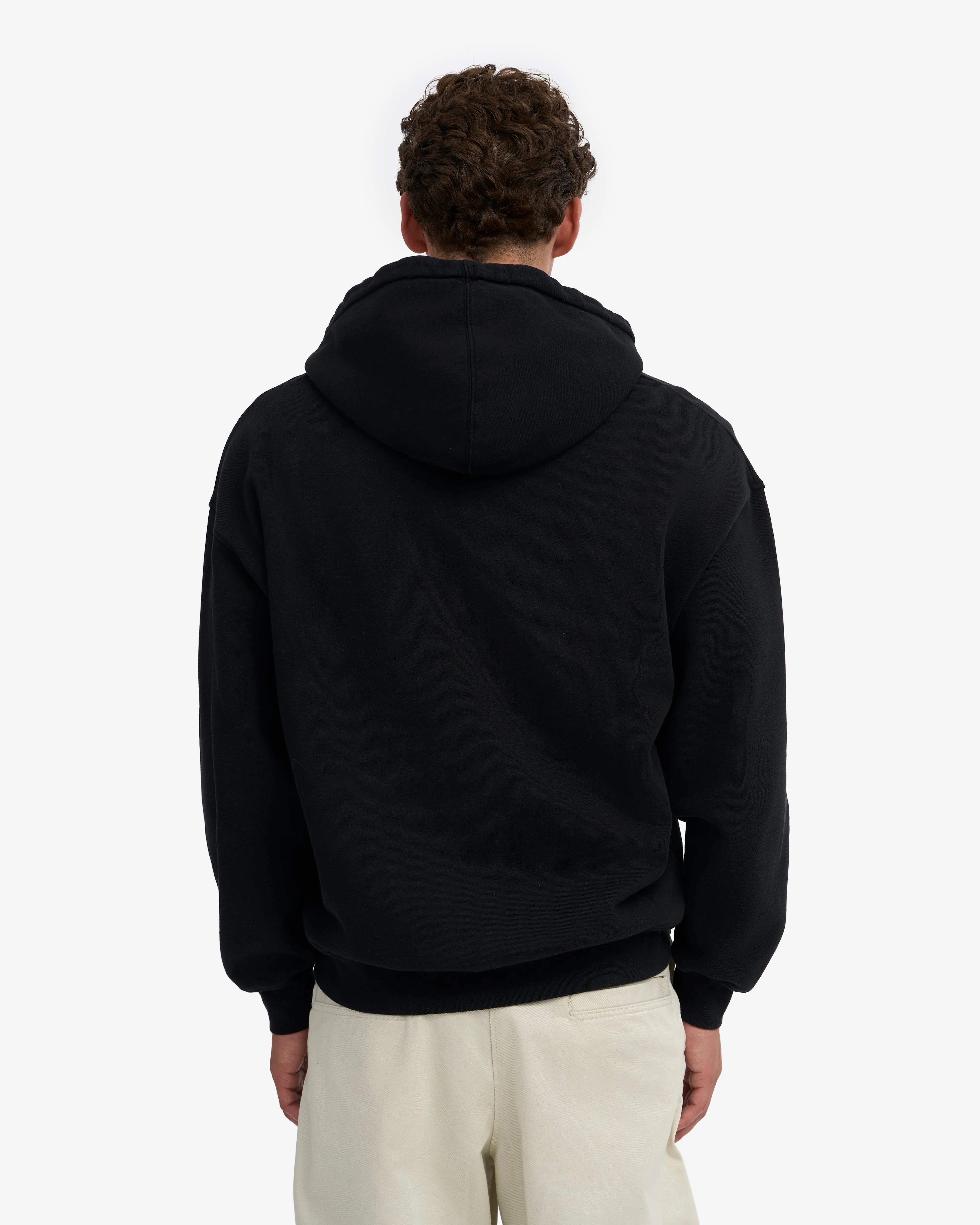 Organic Oversized Zip Hood - Deep Black sold by Colorful Standard product image thumbnail 4