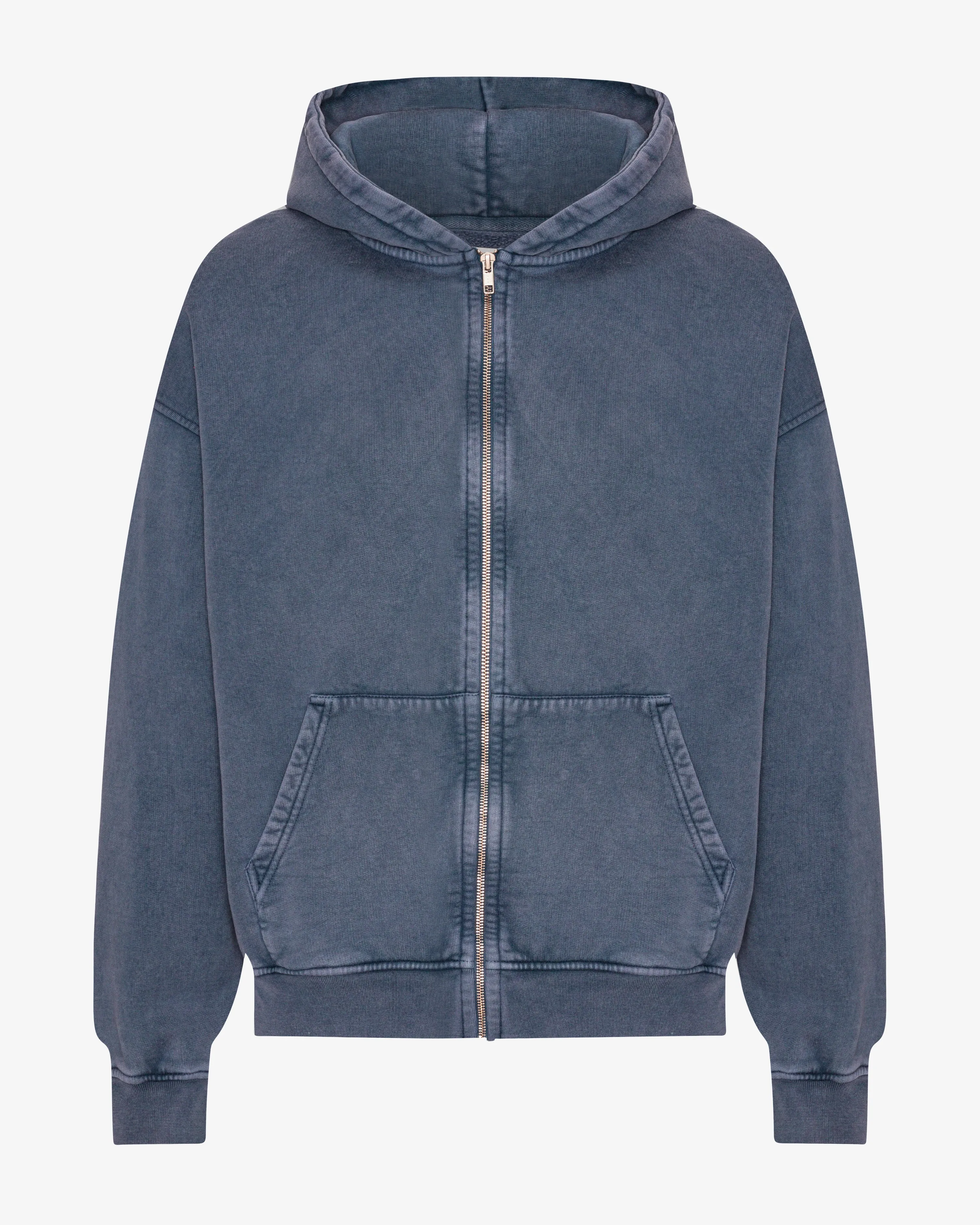 Organic Oversized Zip Hood - Neptune Blue sold by Colorful Standard