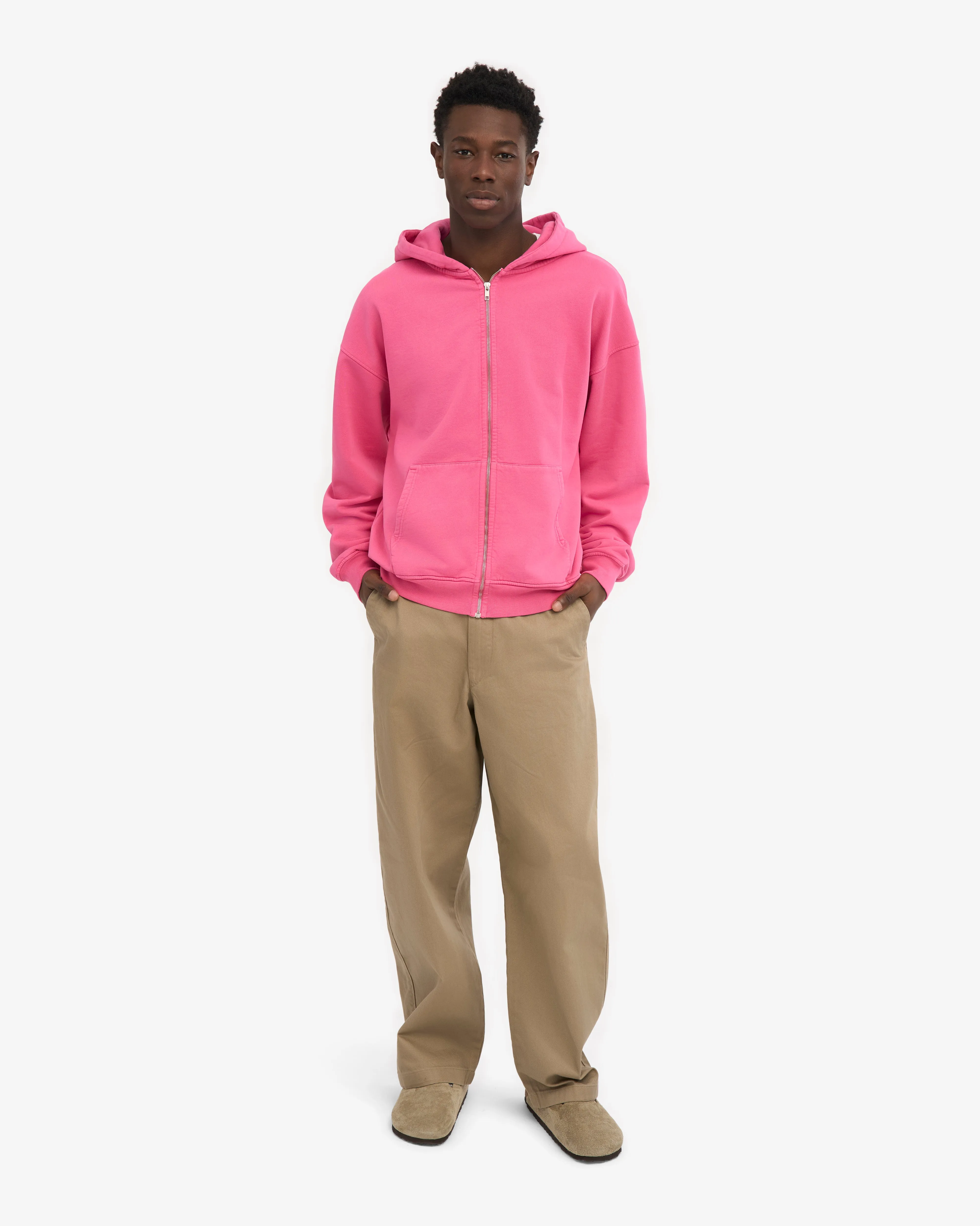 Organic Oversized Zip Hood - Bubblegum Pink sold by Colorful Standard product image thumbnail 5