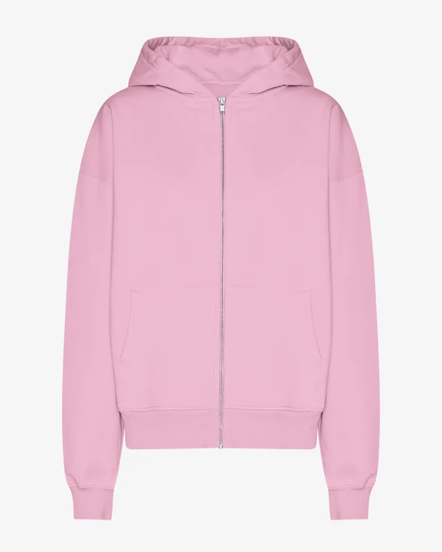 Organic Oversized Zip Hood - Cherry Blossom sold by Colorful Standard