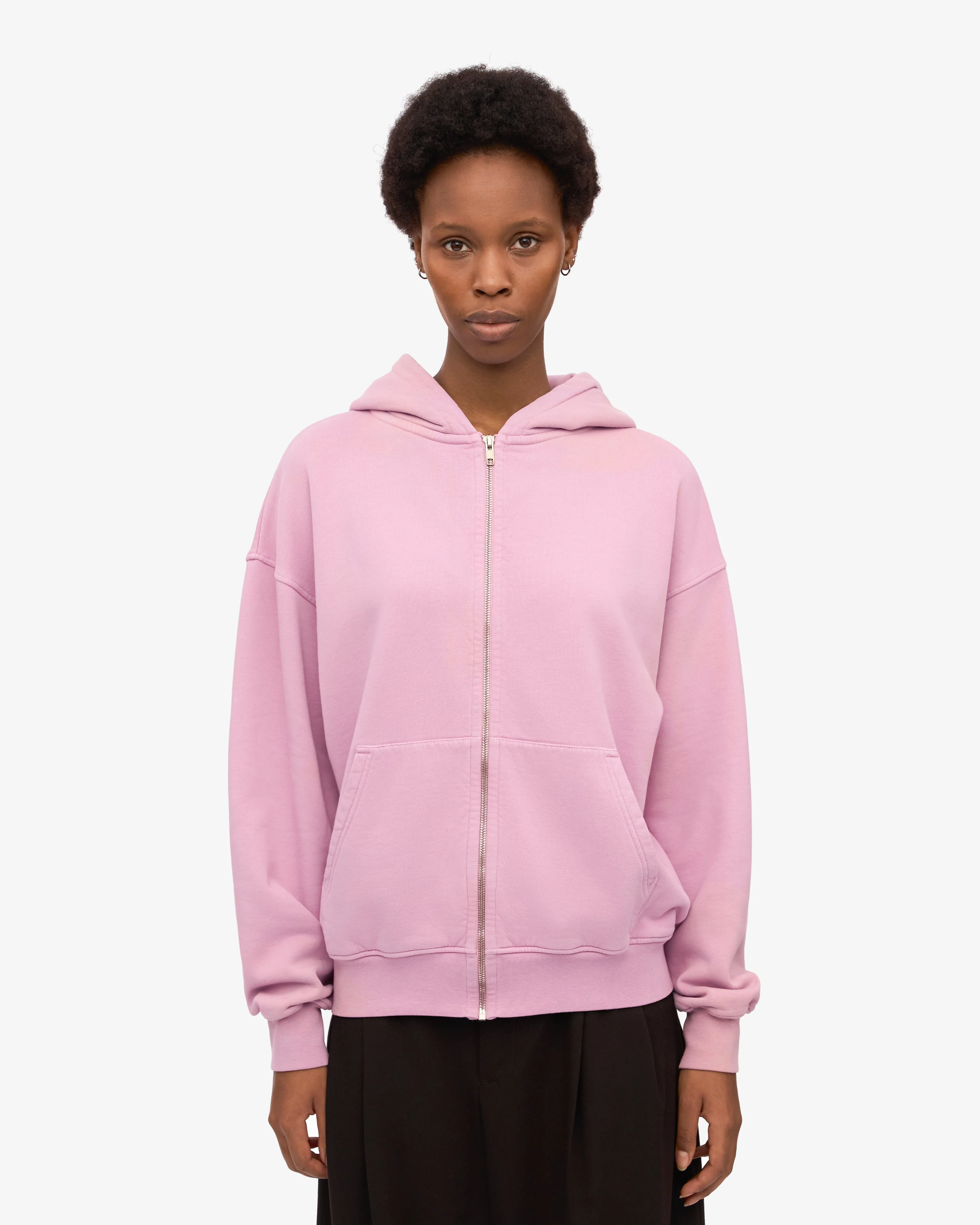 Organic Oversized Zip Hood - Cherry Blossom sold by Colorful Standard product image thumbnail 2