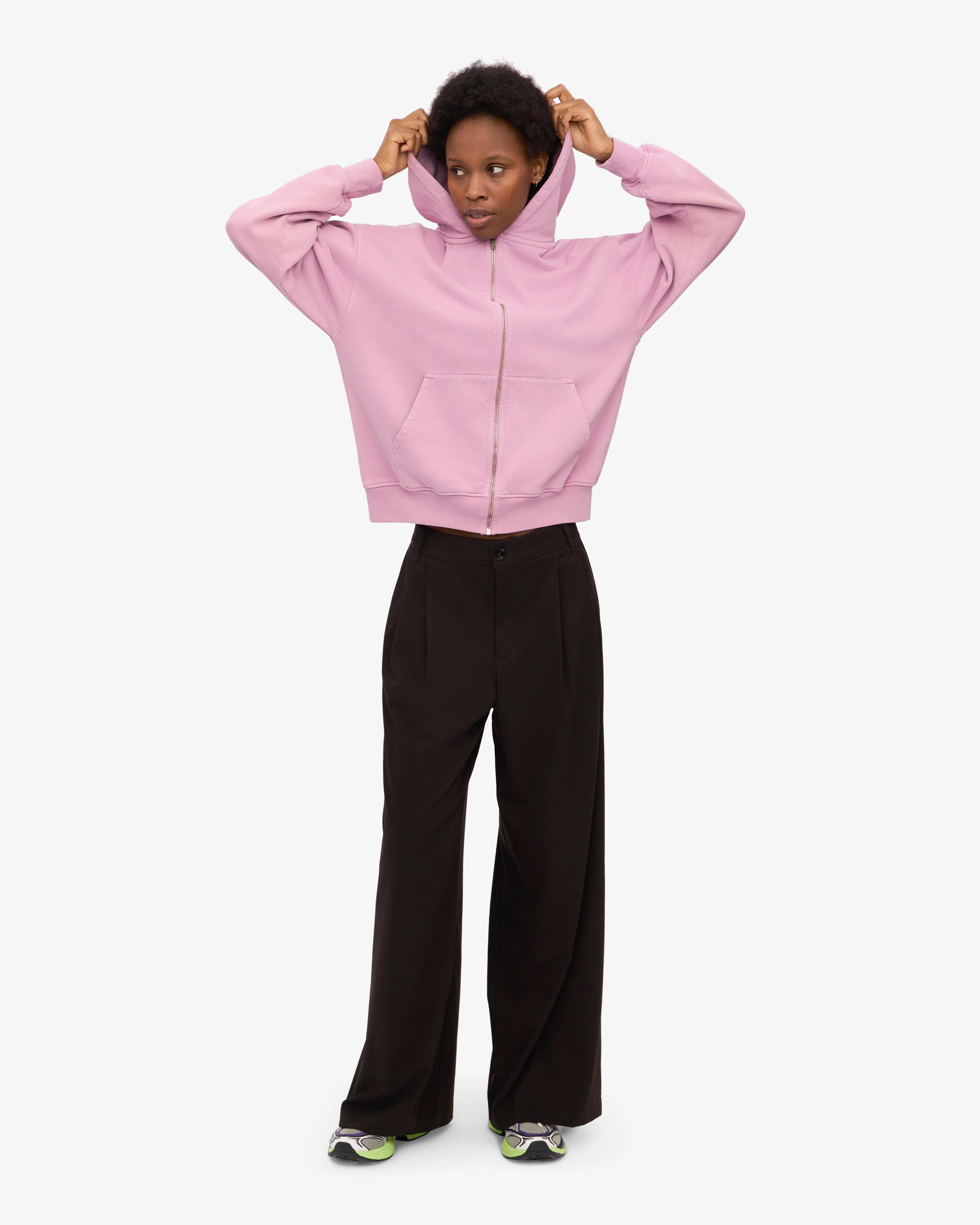 Organic Oversized Zip Hood - Cherry Blossom sold by Colorful Standard product image thumbnail 5