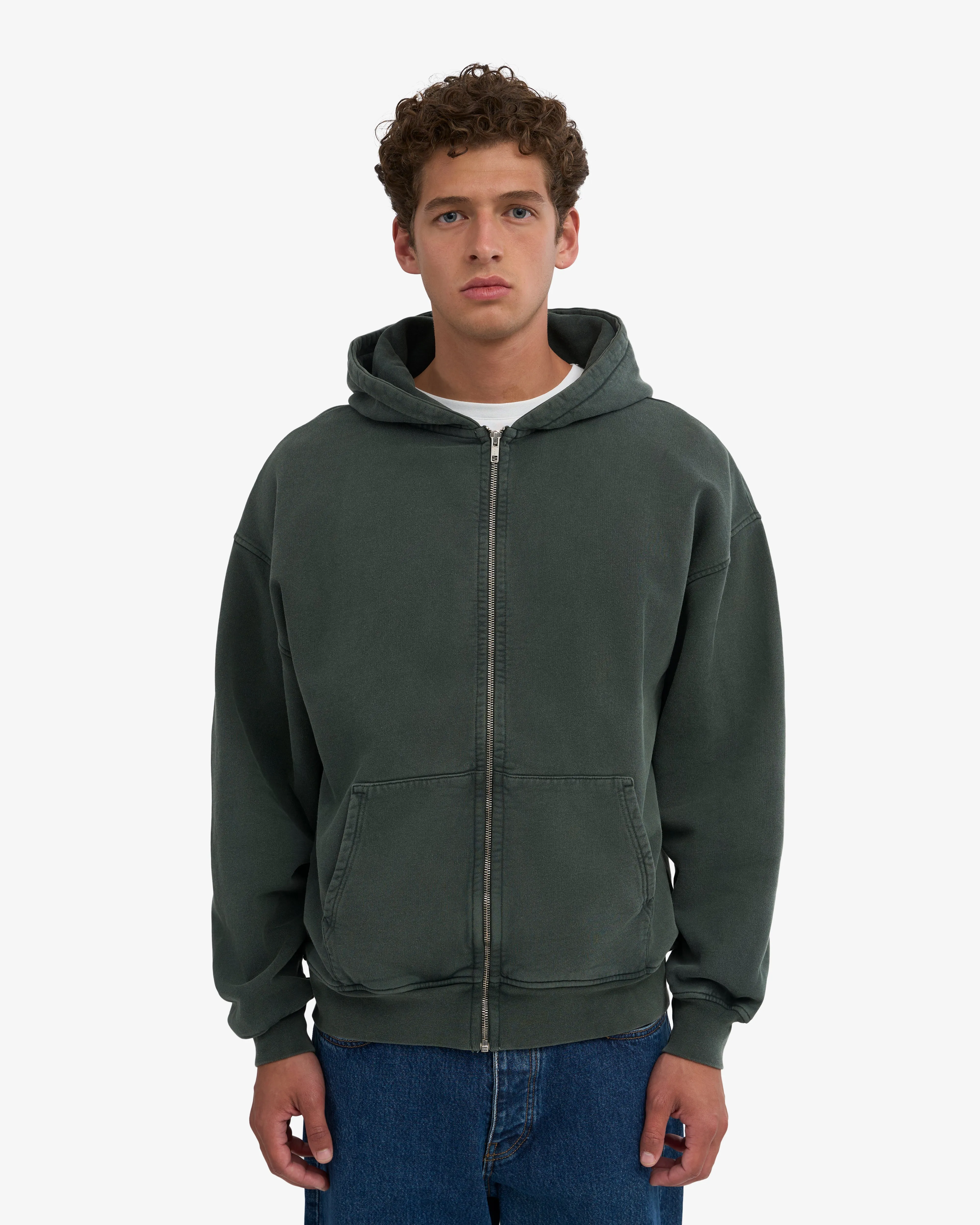 Organic Oversized Zip Hood - Midnight Forest sold by Colorful Standard product image thumbnail 2