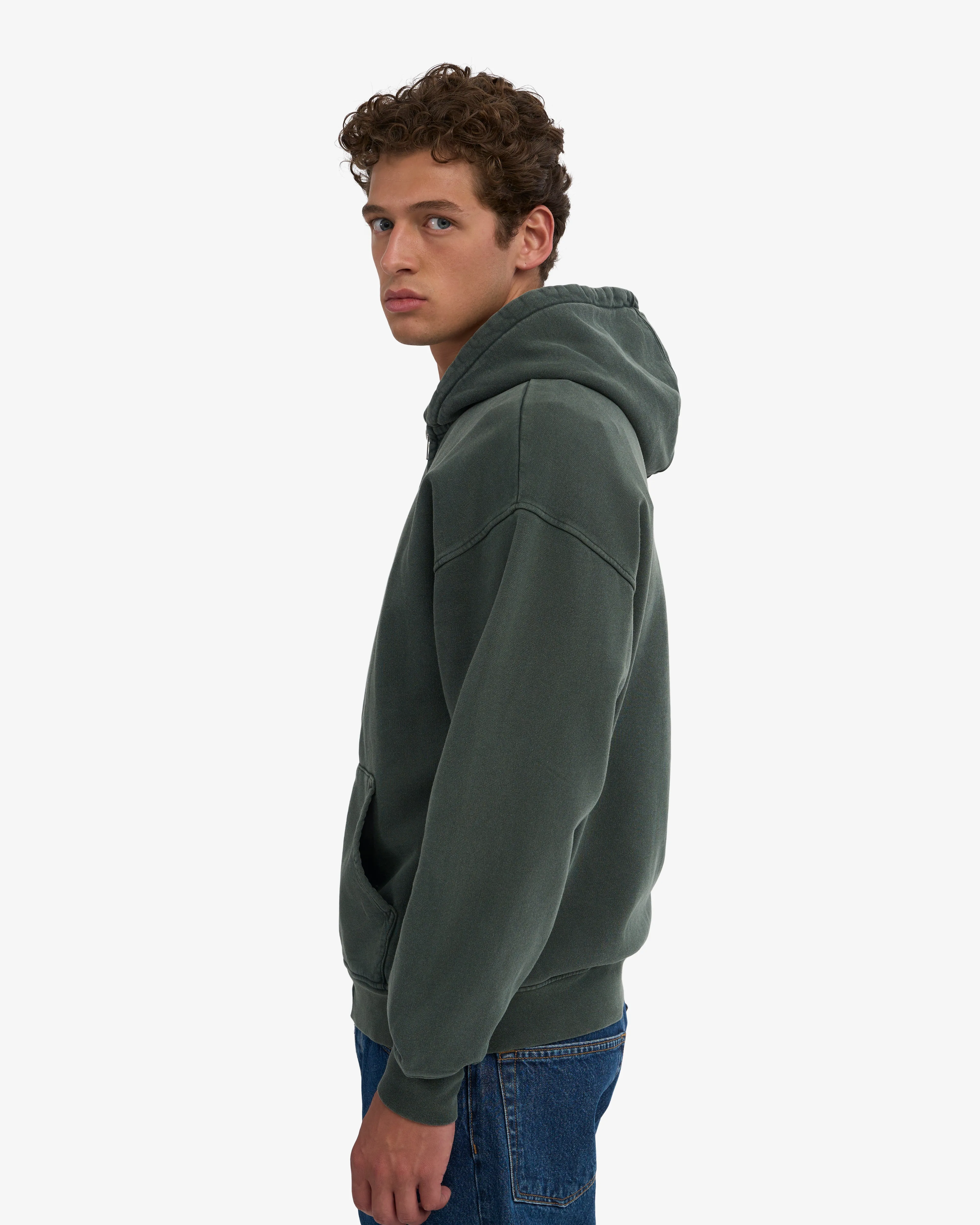 Organic Oversized Zip Hood - Midnight Forest sold by Colorful Standard product image thumbnail 3